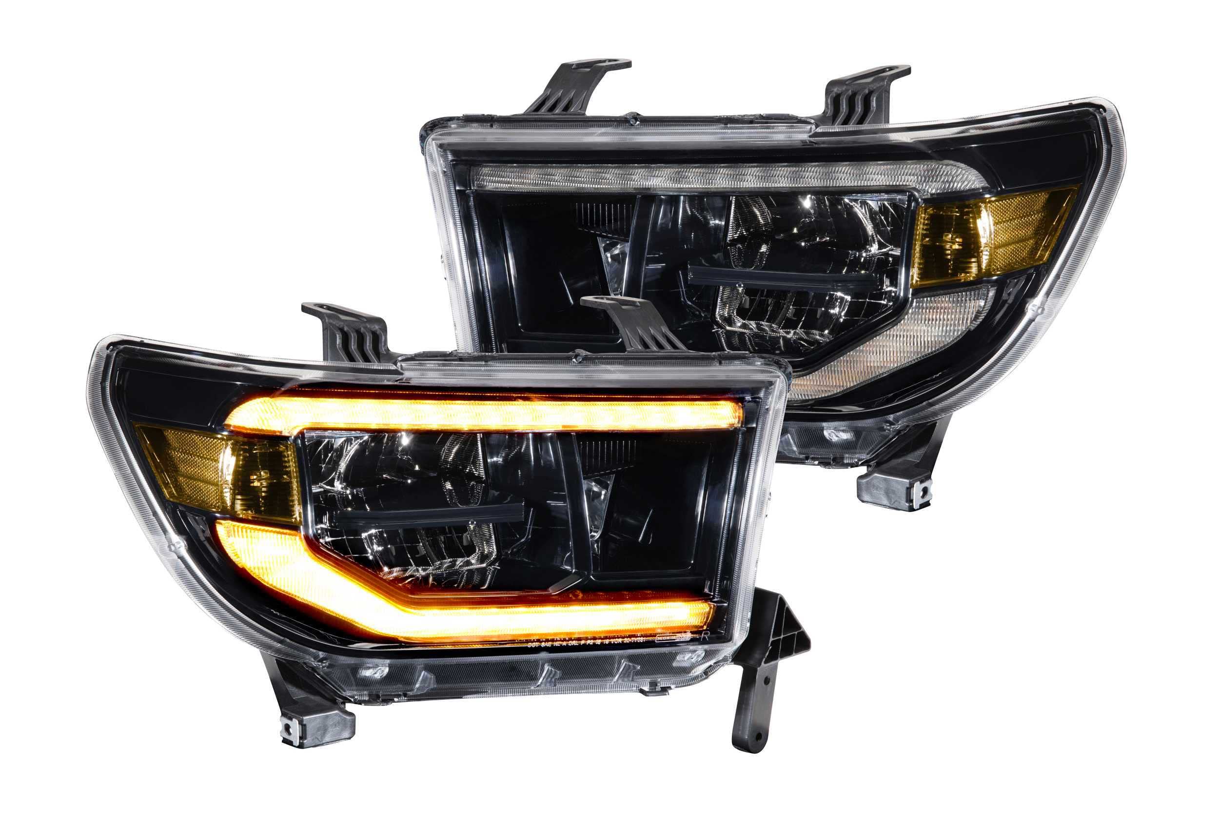Toyota Tundra 07-13 Morimoto XB LED Headlights, Plug and Play Amber DRL Headlight Assemblies (LF533-A-ASM)