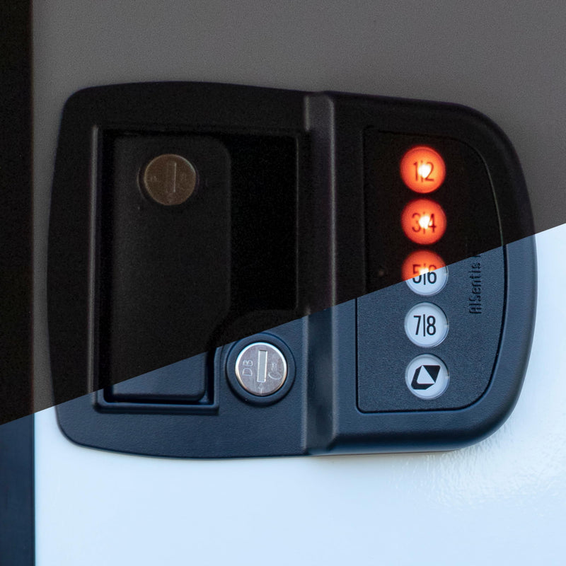 Keyless Lippert RV Door Lock with Bluetooth - Left, Green,Red
