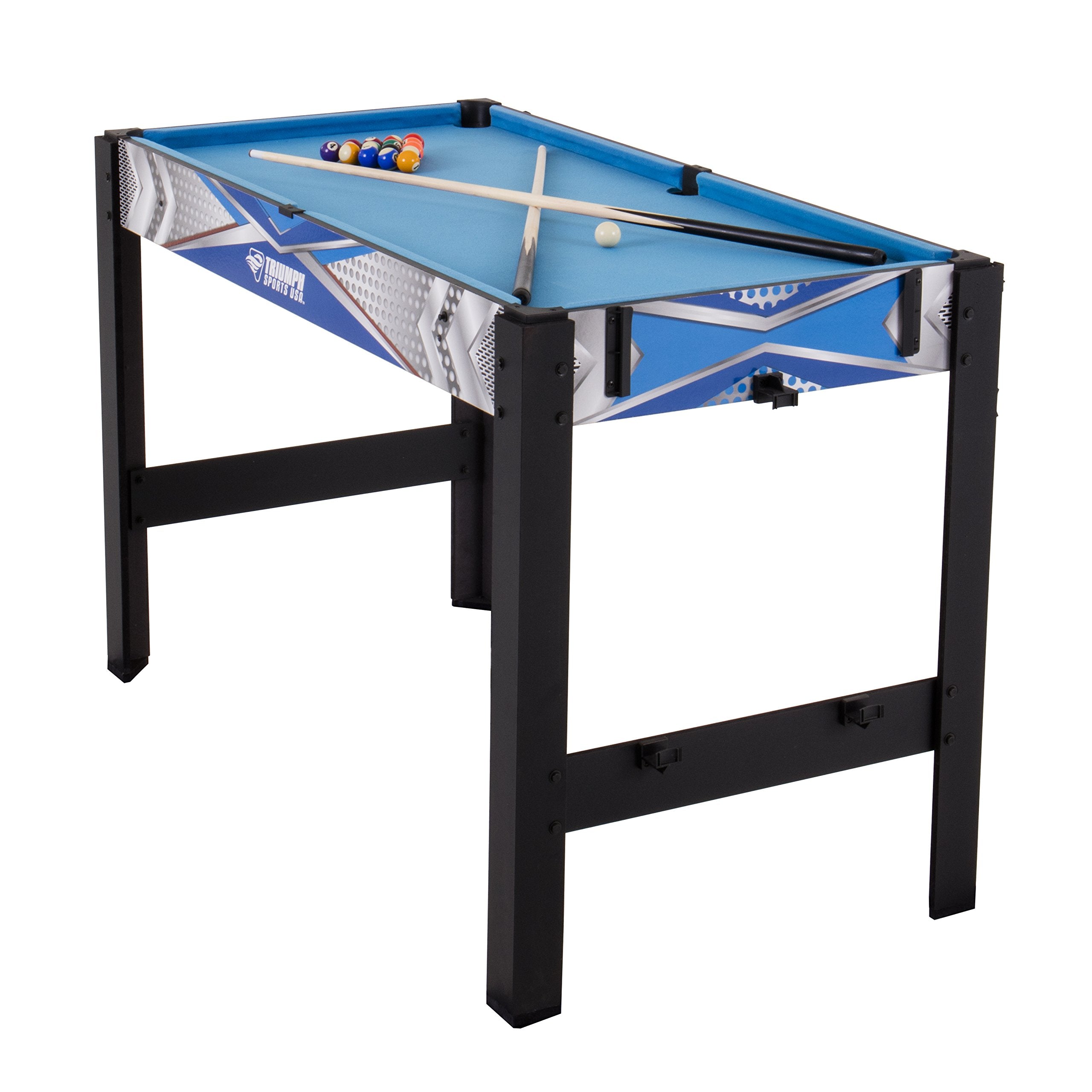 Triumph 13-in-1 Combo Game Table Triumph Includes Basketball, Table Tennis, Billiards, Push Hockey, Launch Football, Baseball, Tic-Tac-Toe, and Skee Bean Bag Toss