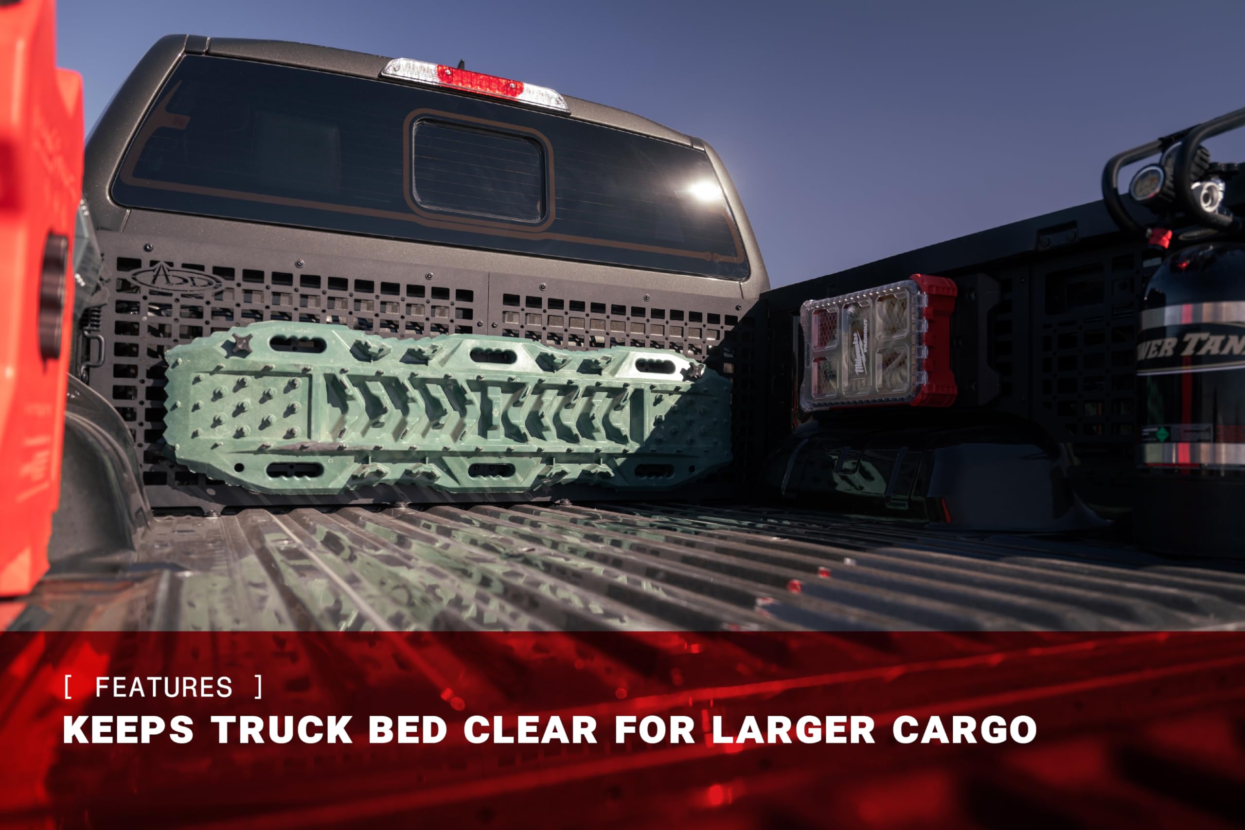 Offroad Bed Cab Molle Panels for 2024-2025 Ford Ranger Raptor ADD | Molle Design for Mounting Tools, Recovery Gear, & Off-Road Supplies | Rigid Fitment | Powder Coated Finish | Steel | Made in the USA