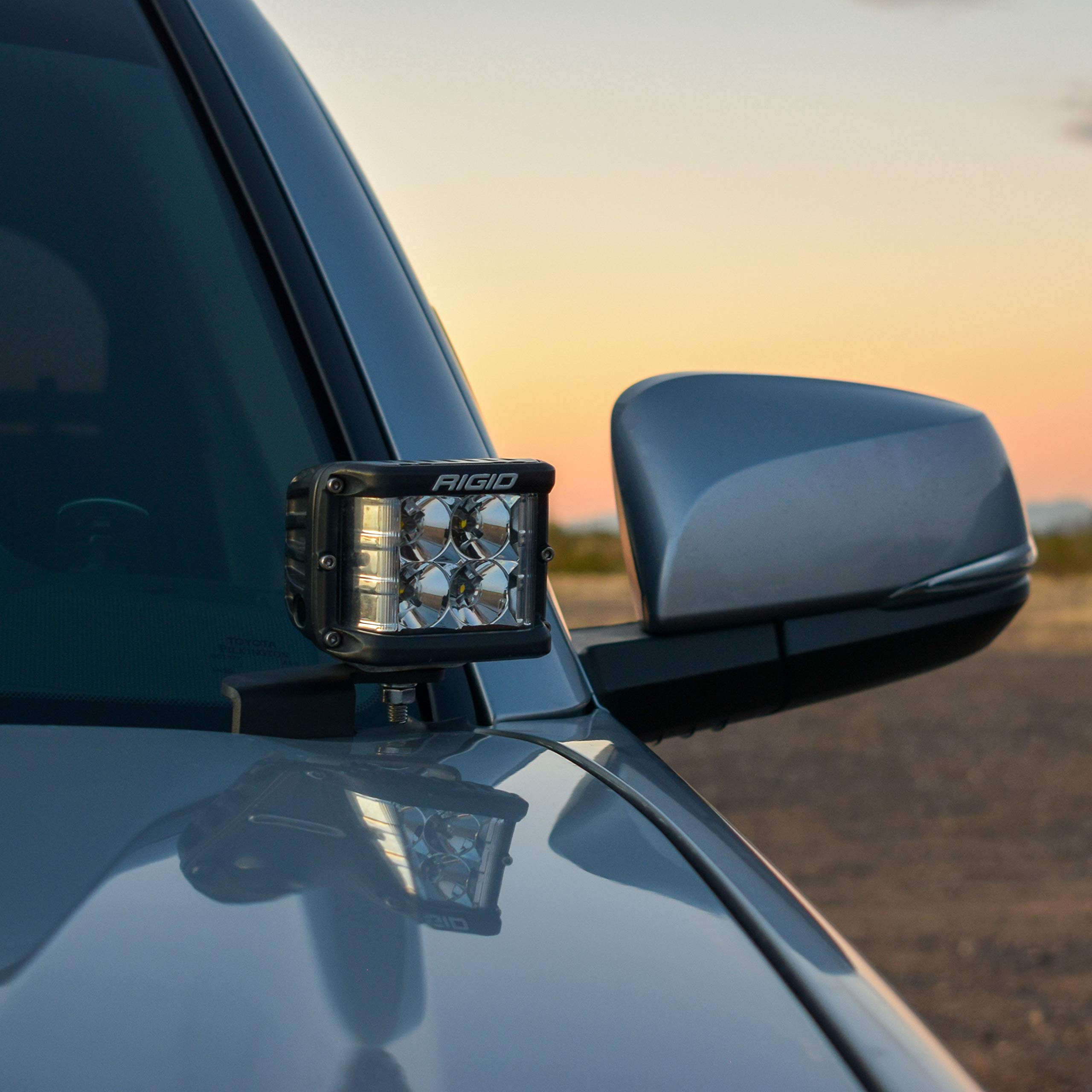 A-Pillar RIGID Mounts, Fits 2016-2020 Toyota® Tacoma Compatible with Rigid 360-Series, D-Series, D-SS