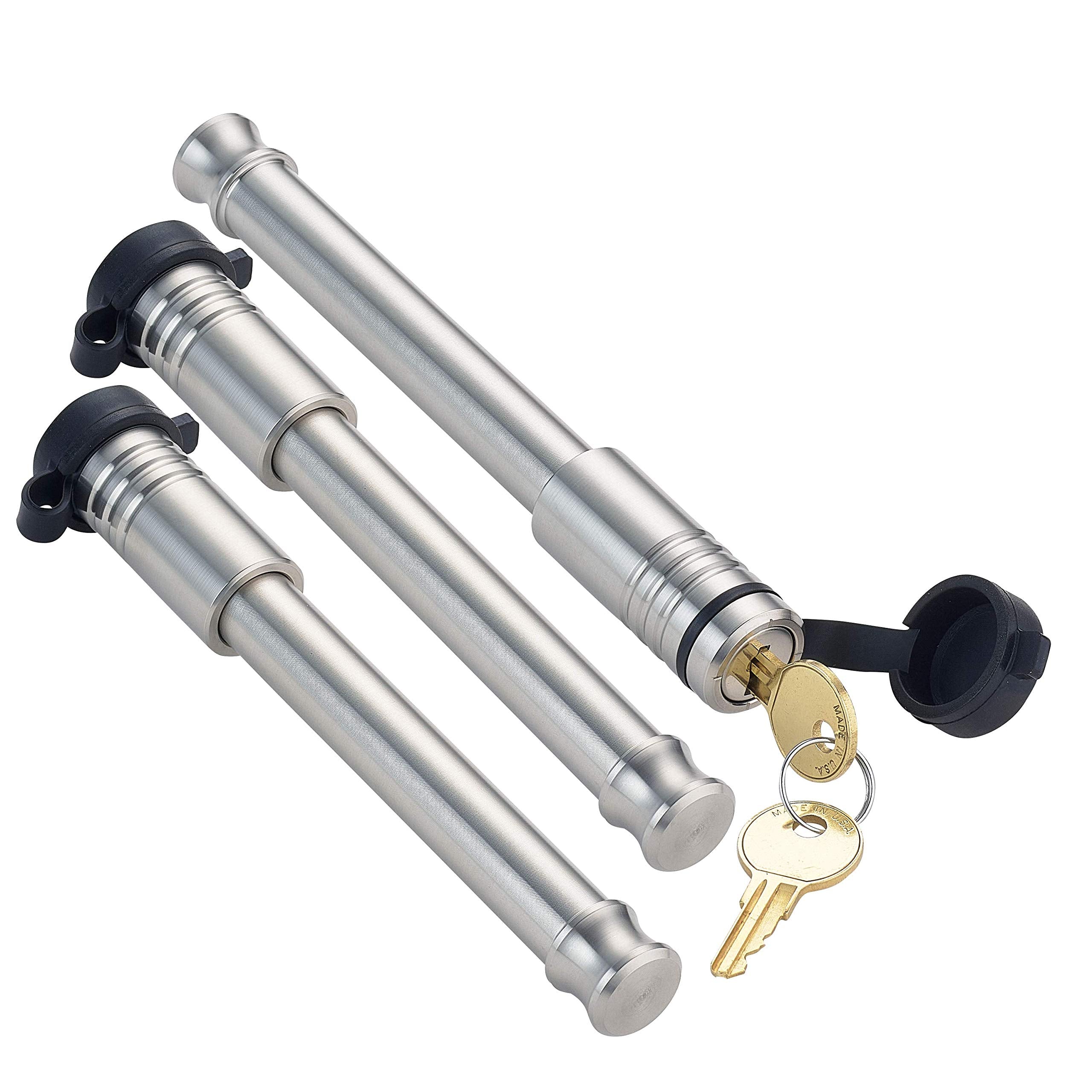 Security InfiniteRule 61674 | 3 Pack, Keyed Alike, Hitch Locks for Bulletproof 2", 2.5", and 3" Drop Hitches - Fits Adjustable Ball Mount Only - Does NOT FIT Vehicle Receiver