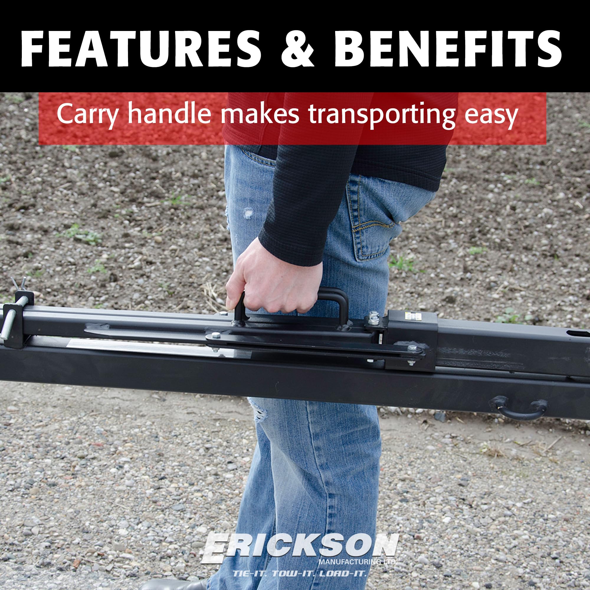 Pick-Up bed Extender Erickson 07600 (Big Bed Senior, 400 lb. rated)