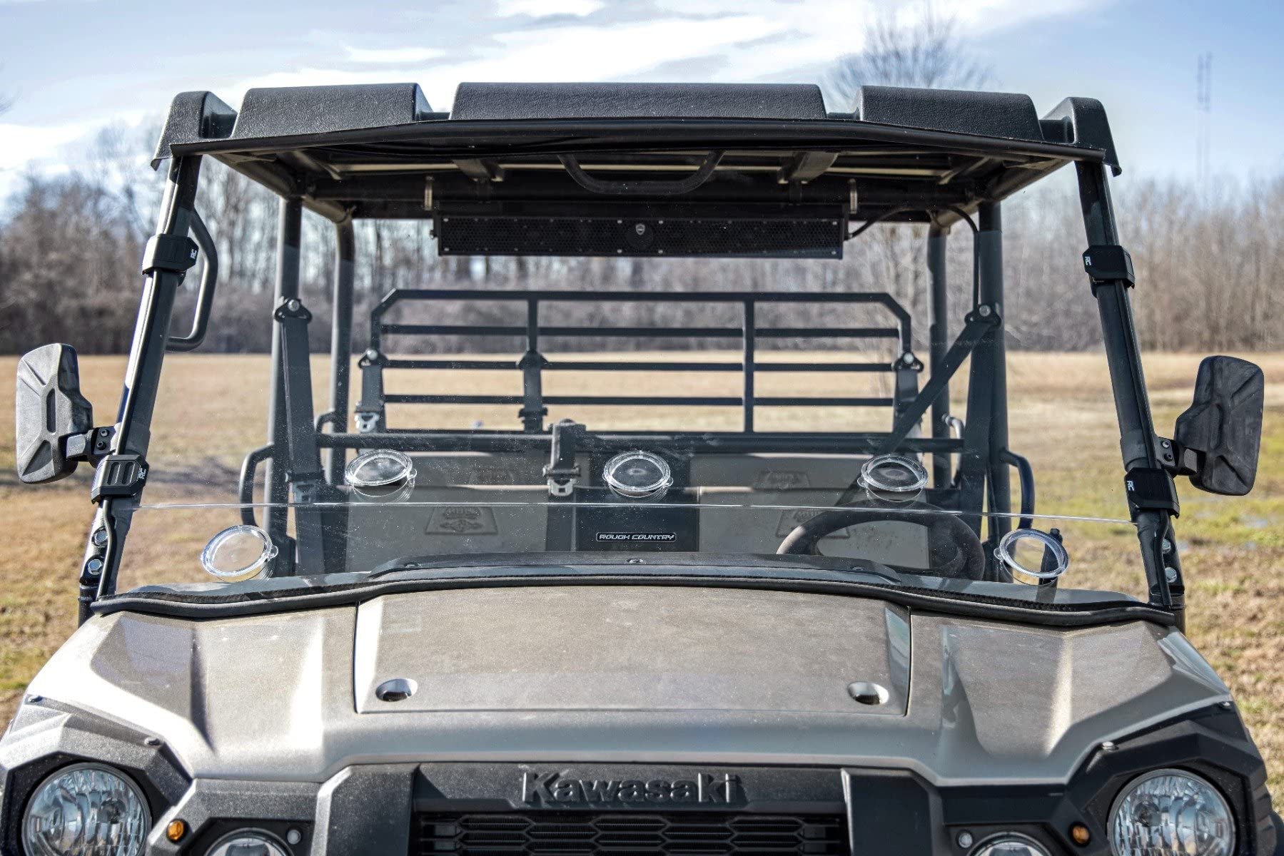 Full Vented Rough Country Front Windshield for Mule Pro-FX 4WD - 98215150