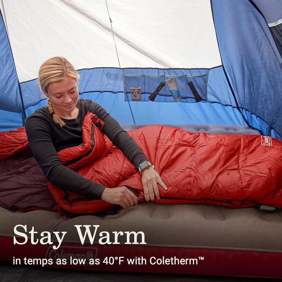 Tidelands Coleman Sleeping Bag—40° Mummy Sleeping Bag for Adults