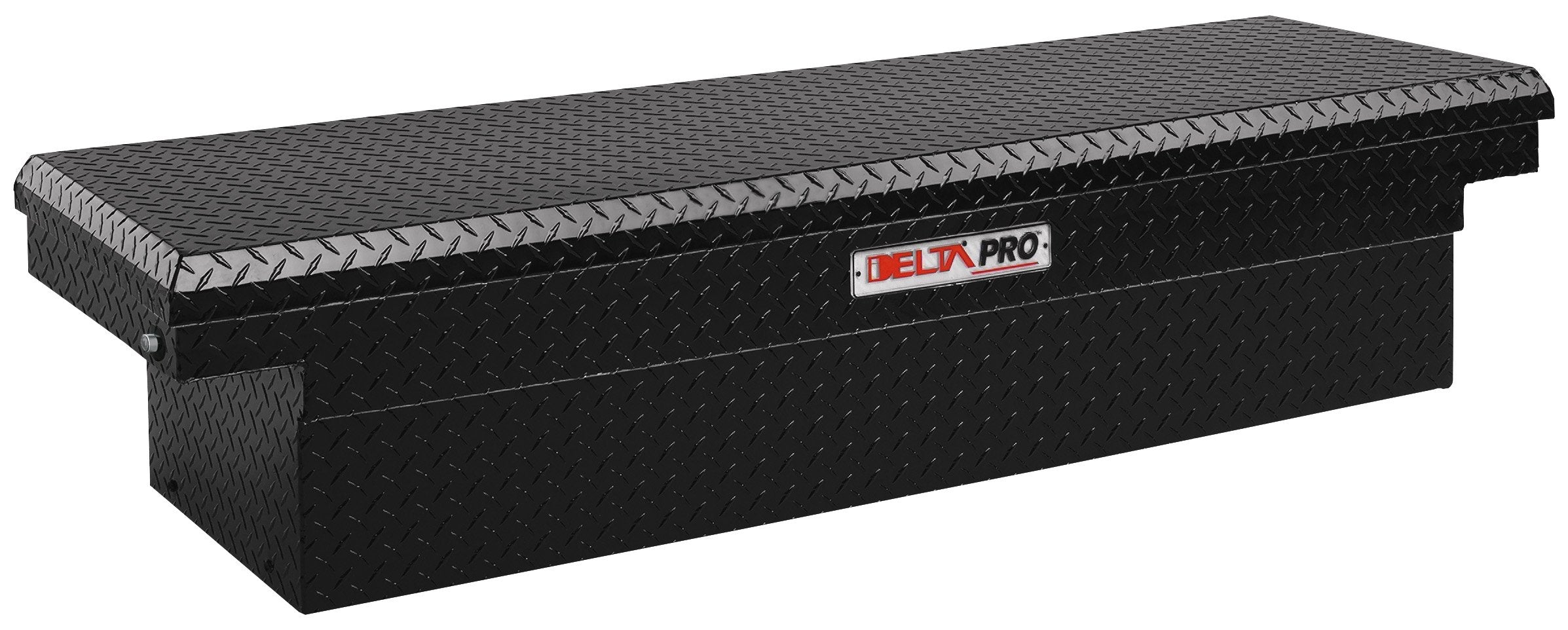 Compact Delta Pro PAC1587002 Black Aluminum Single Lid Crossover Truck Box