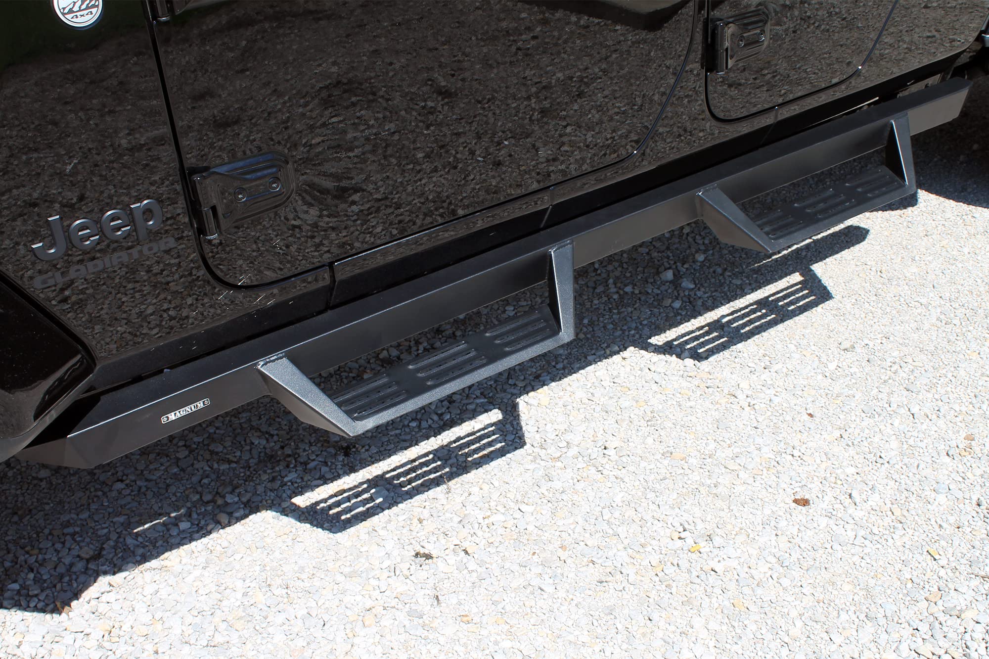 Magnum RT Gen 2 Raptor Series GTS40JP Drop Side Steps Running Boards Black for 2020-2022 Gladiator,4 Inch