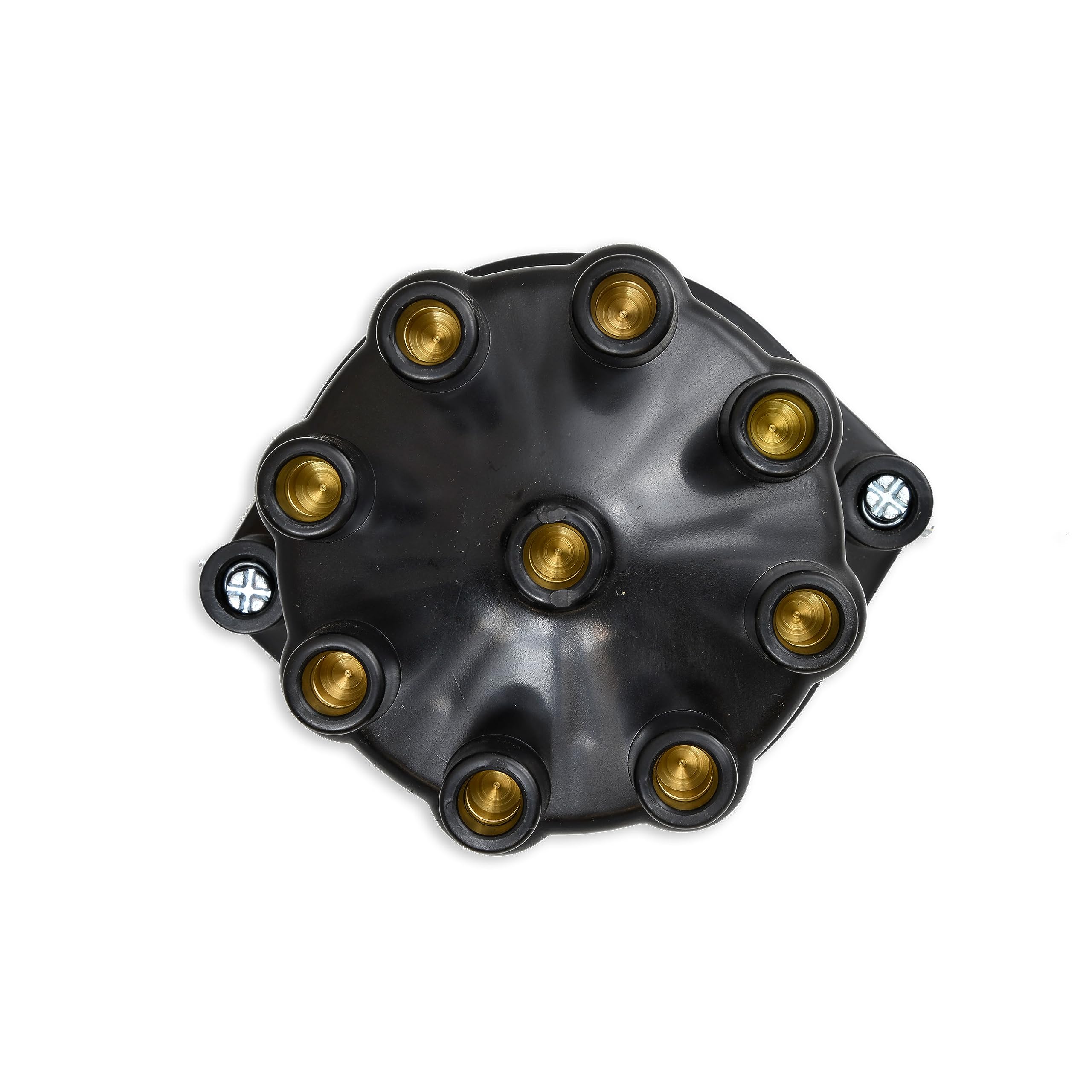 Pertronix D133700 Flame-Thrower Vacuum Advance Plug and Play Black Cap Billet Electronic Distributor with Ignitor II Technology for Ford FE 352-428