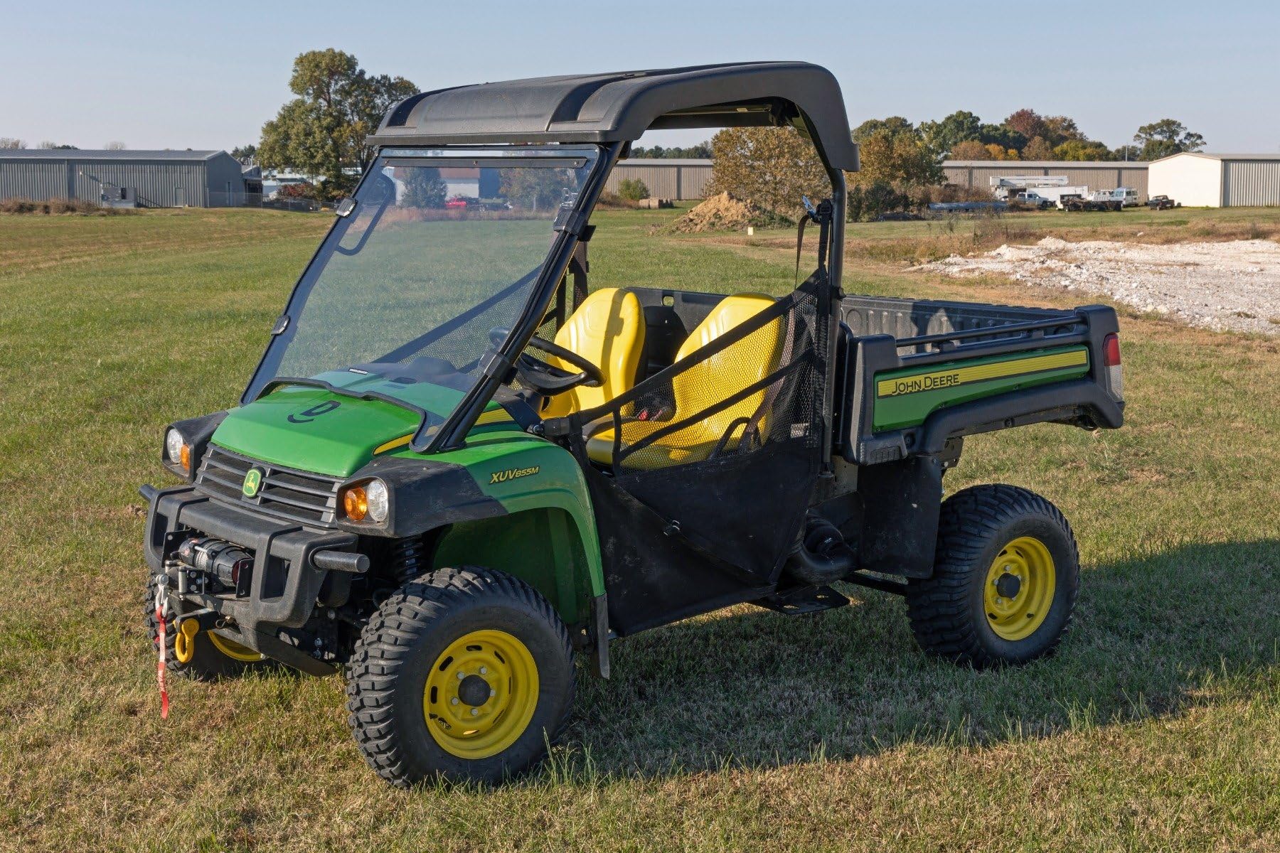 Full Windshield Rough Country for John Deere Gator XUV 825 (2004-2022) - Scratch Resistant, Easy Install