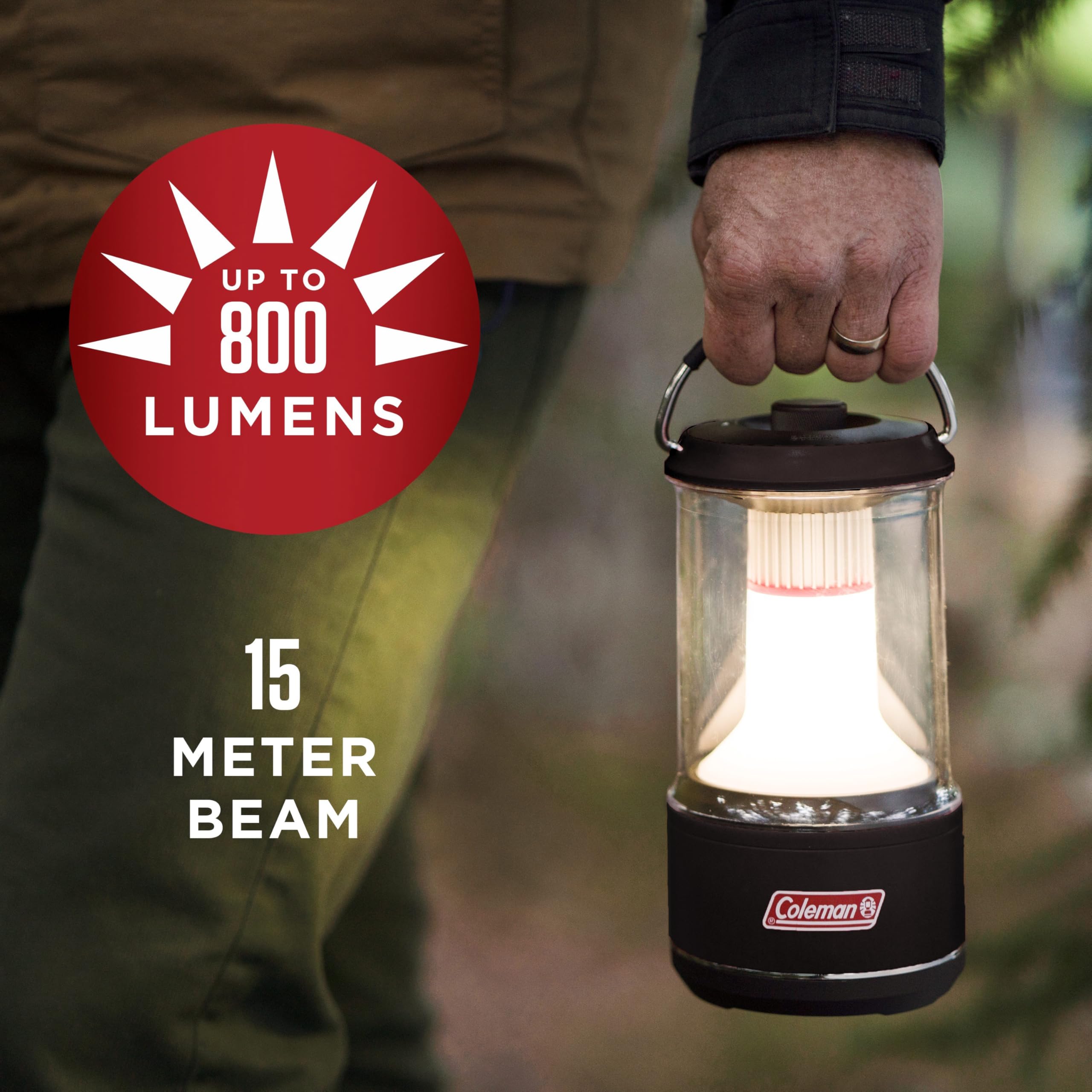 Coleman LED Lantern 1000L with Enhanced Battery Protection, Water-Resistant, Batteries Last up to 25% Longer Than Other Lanterns, Great for Camping, Power Outage, Emergencies, & More