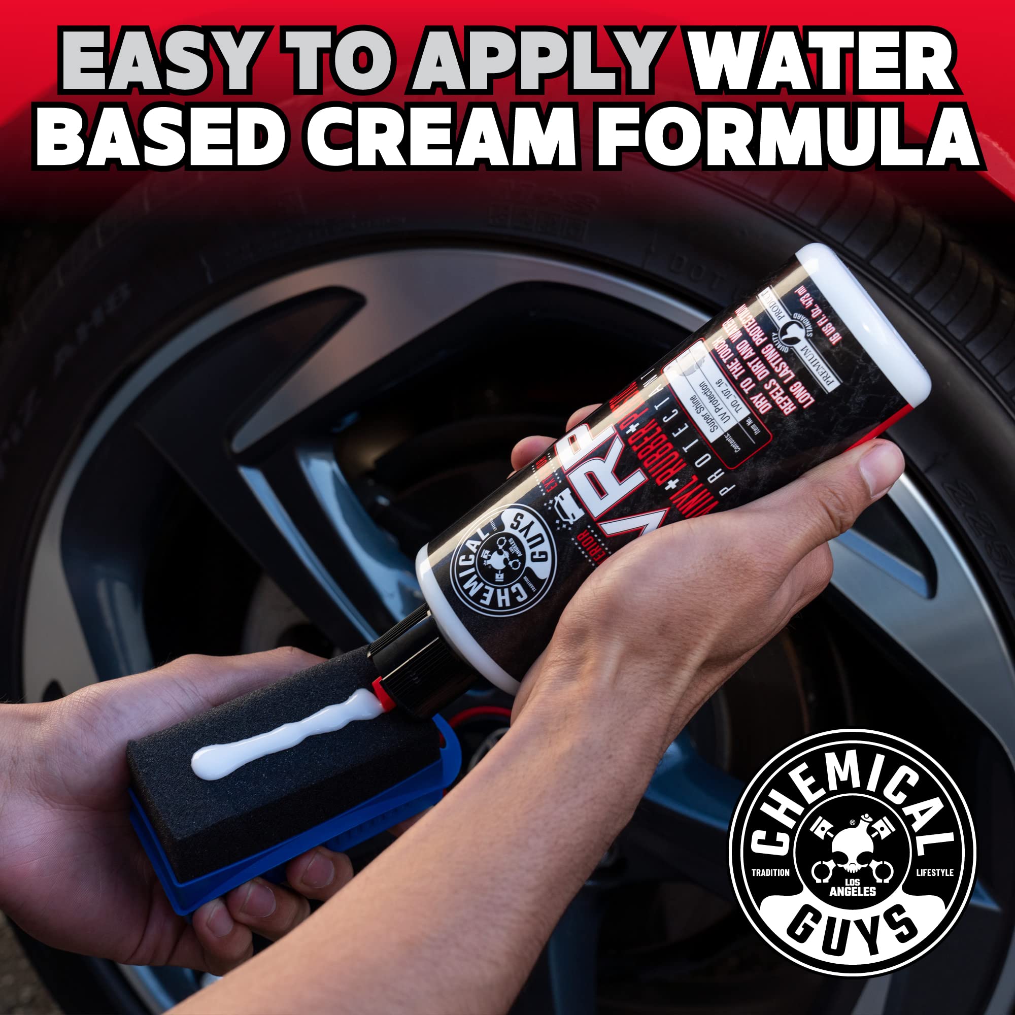 Chemical Guys VRP Dressing Vinyl, Rubber, and Plastic - Tire Dressing, Non-Greasy, Dry-to-the-Touch Shine for Tires, Trim, and More, Safe for Cars, Trucks, SUVs, RVs & More - 128 oz