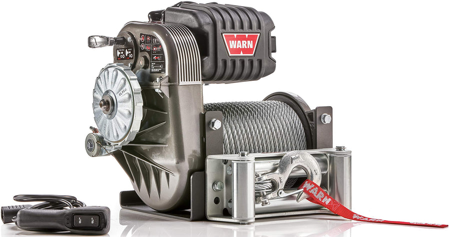 M8274 WARN 106170 Winch with Steel Cable Rope: 3/8" Diameter x 125' Length, 5 Ton (10,000 lb) Pulling Capacity