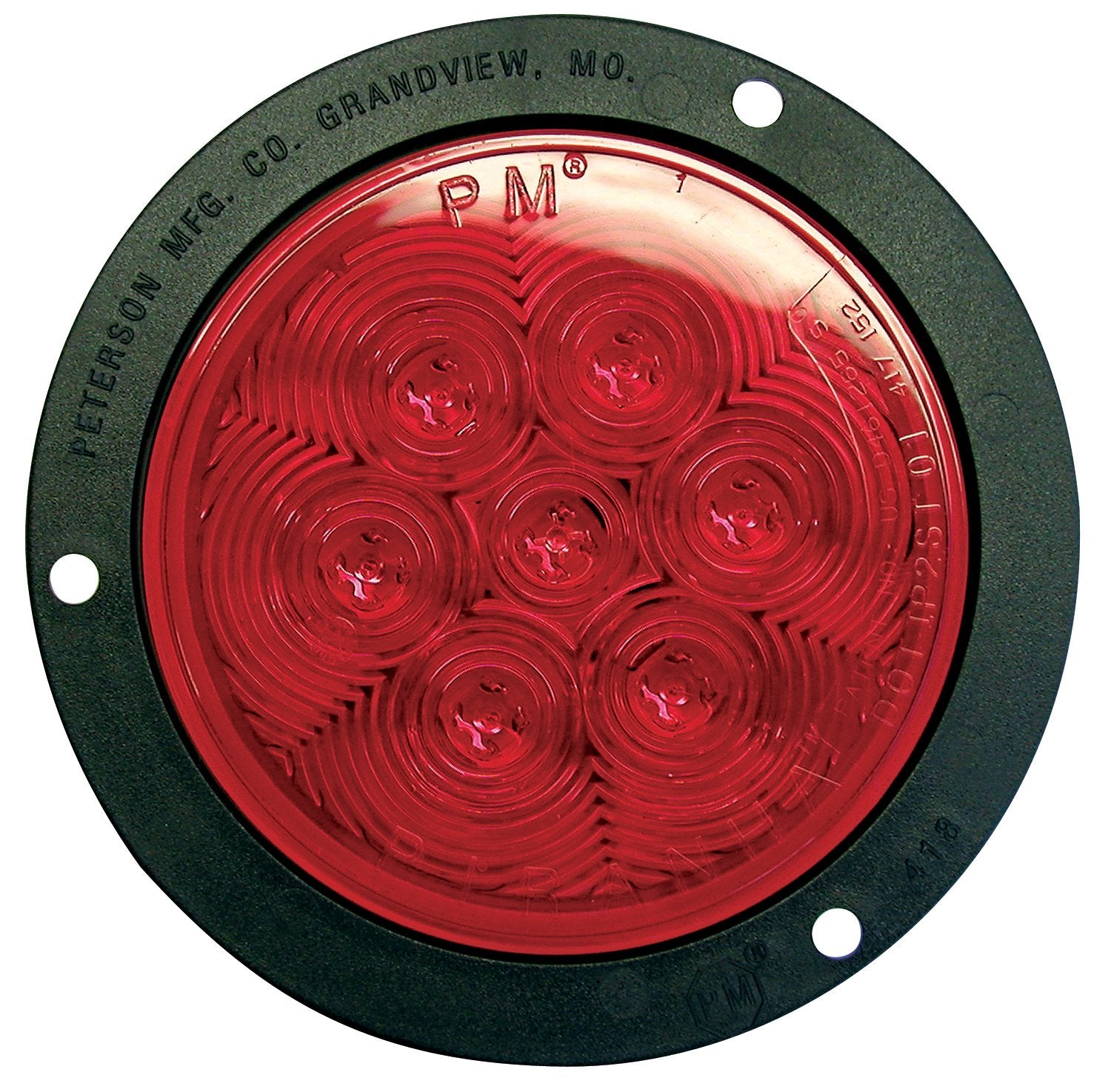 Piranha 4" Round LED Tail Light Peterson Manufacturing 418R-3P