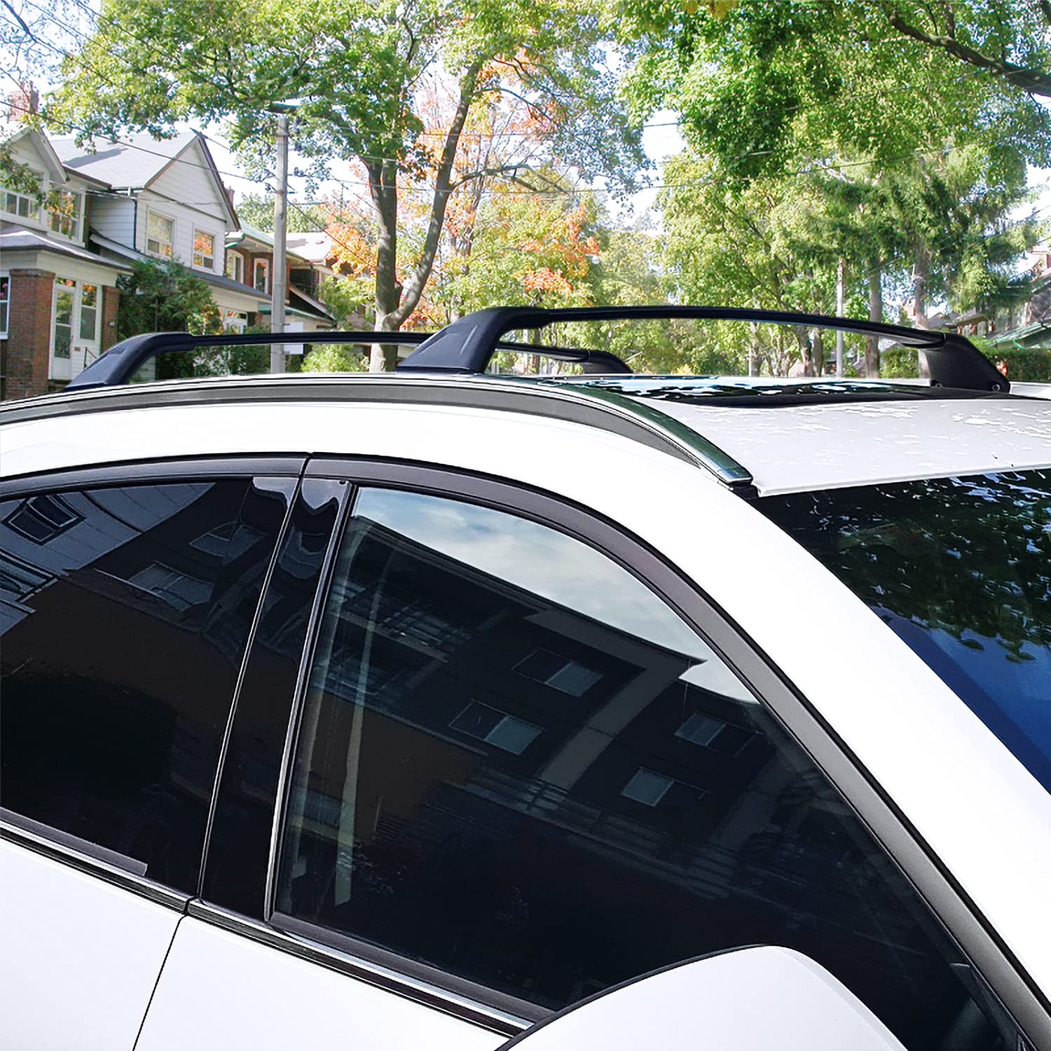 Aluminum Baggage Cargo Rail Spec-D Tuning Black Cross Bar Roof Rack Compatible with Mazda Cx5 2017-2023