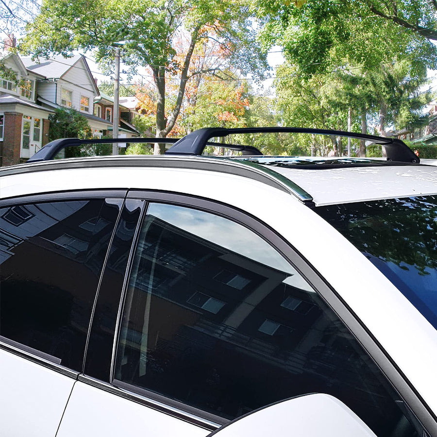 Aluminum Baggage Cargo Rail Spec-D Tuning Black Cross Bar Roof Rack Compatible with Mazda Cx5 2017-2023