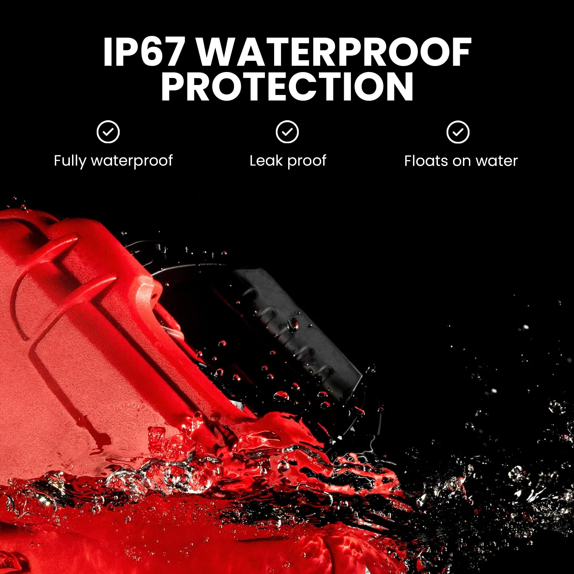 NANUK Waterproof 908 First Aid Box Empty – Durable, Medical First Aid Organizer Case, IP67-Rated, Dustproof, Impact-Resistant, and Floats (9.5" x 7.5" x 7.5") – Red