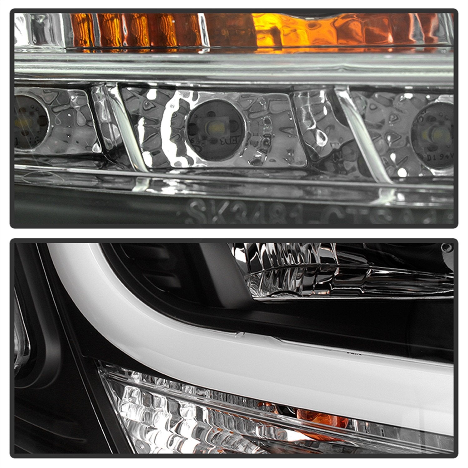 Chevy Tahoe/Suburban 2015-2018 Spyder 5082541 Projector Headlights - DRL LED - Black