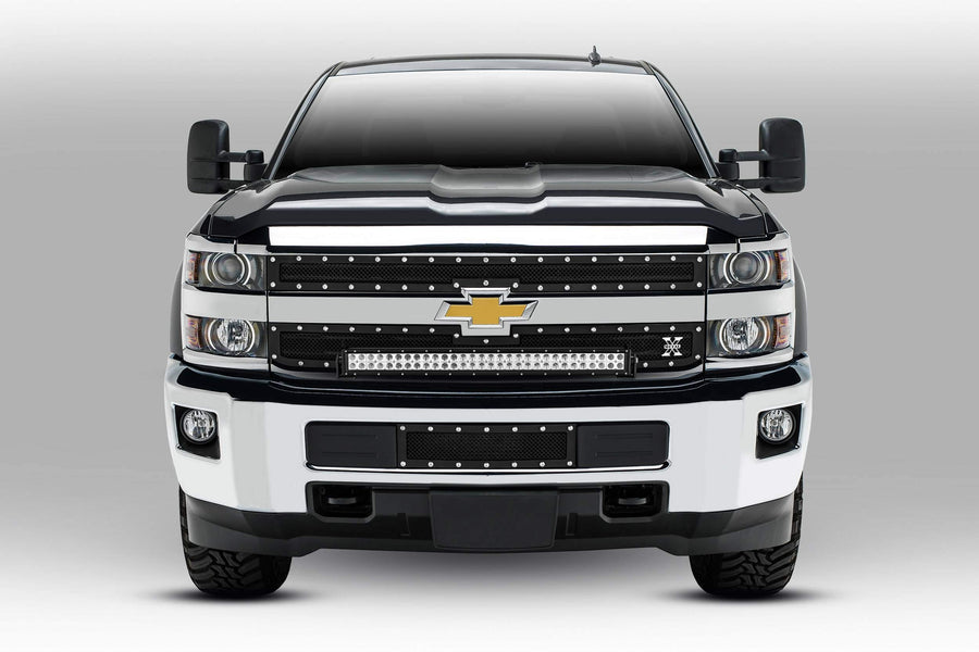 ZROADZ Black Front Bumper LED Bracket 2015-2016 CHEVROLET SILVERADO Z321221 2500/3500