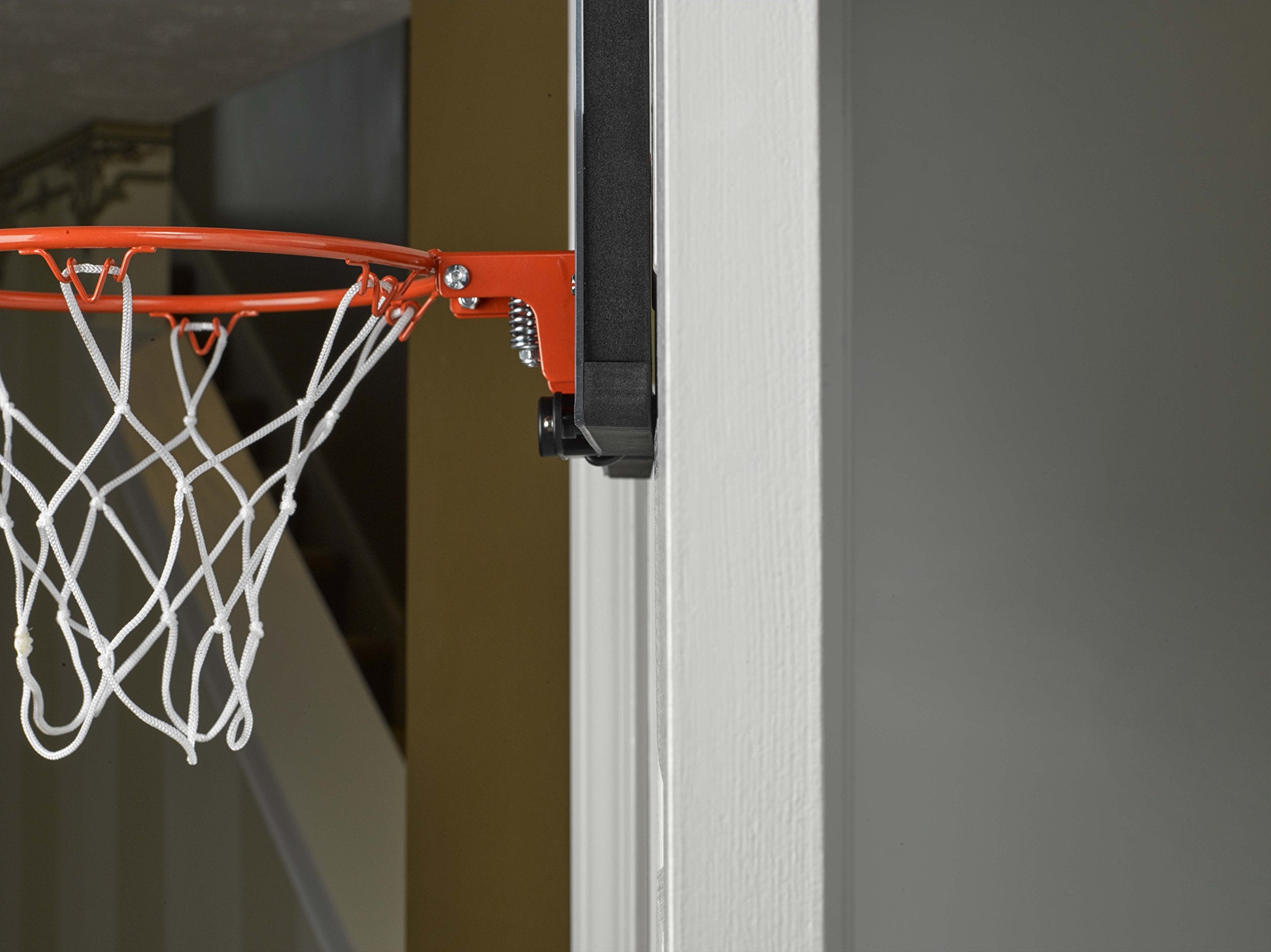 LED Light-Up Silverback Over the Door Mini Basketball Hoop - 18" - Includes Mini Basketball and Air Pump