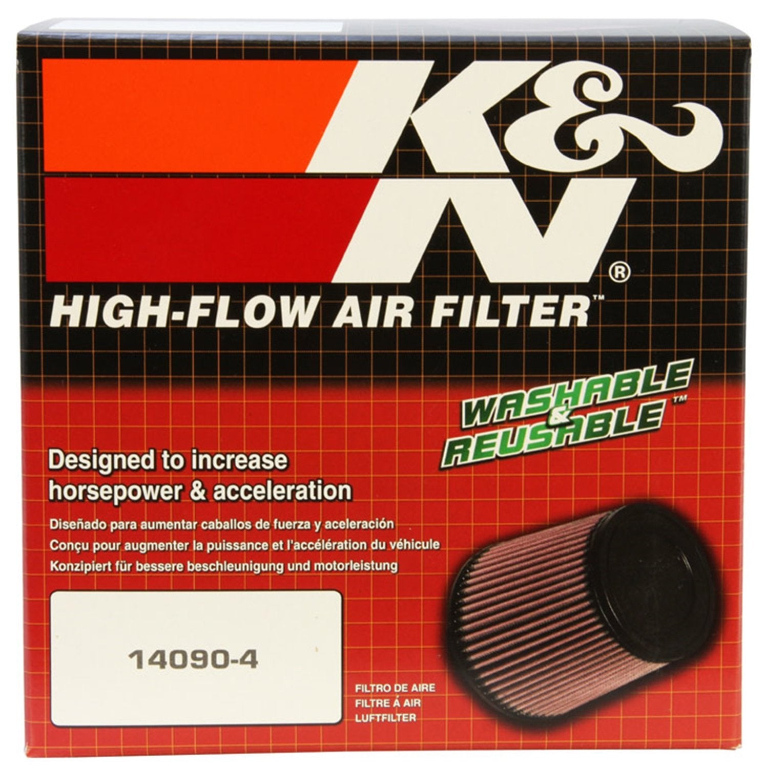 K&N Air Filter: High Performance, Premium, Washable, Industrial Replacement Engine Filter, Heavy Duty: E-3390