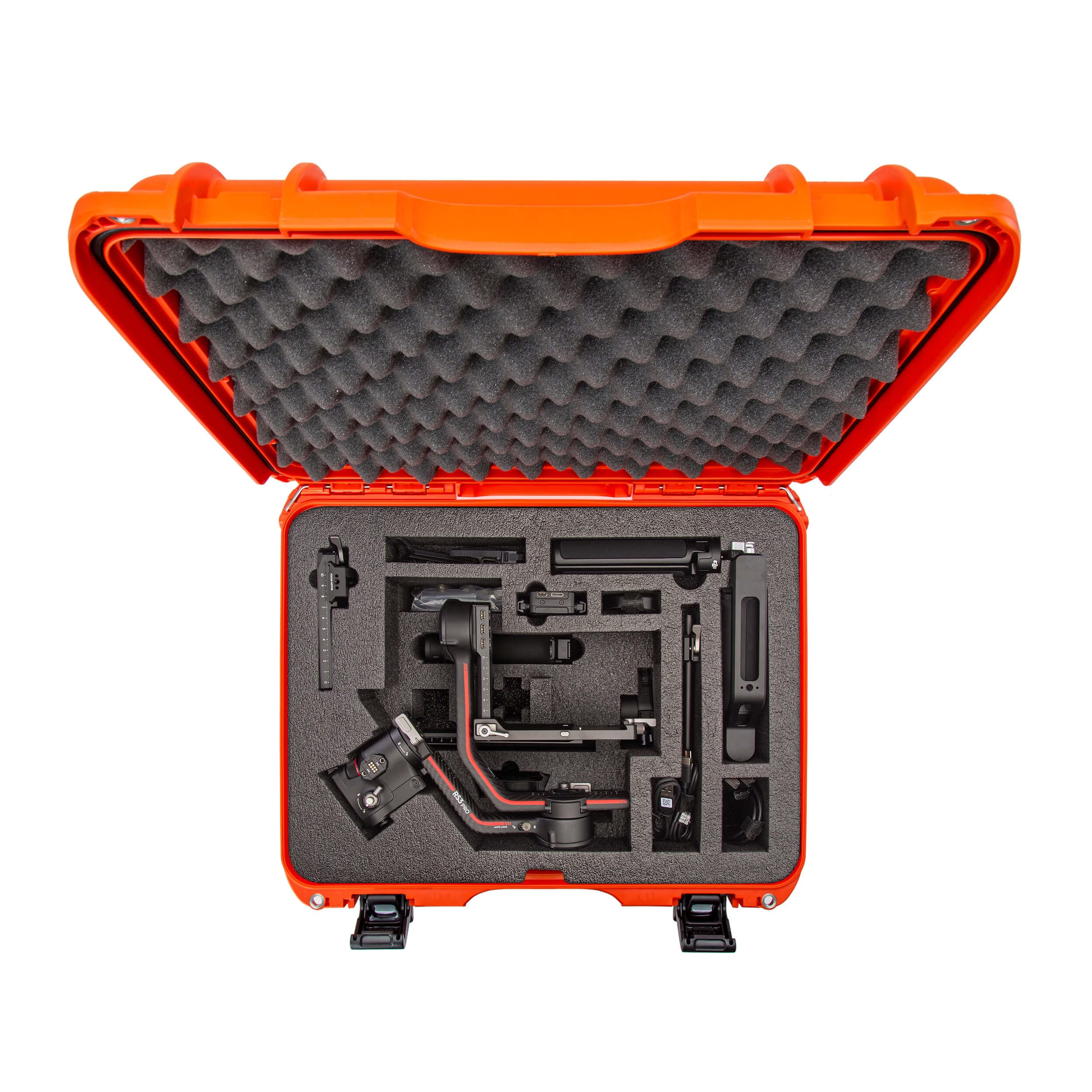 Waterproof Nanuk 930 Hard Case with Foam Insert for DJI RS 3/RS 3 Pro Combo, Orange