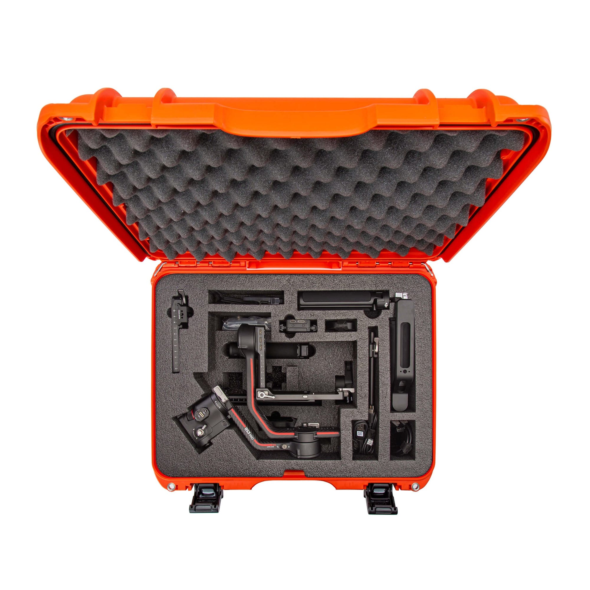 Waterproof Nanuk 930 Hard Case with Foam Insert for DJI RS 3/RS 3 Pro Combo, Orange