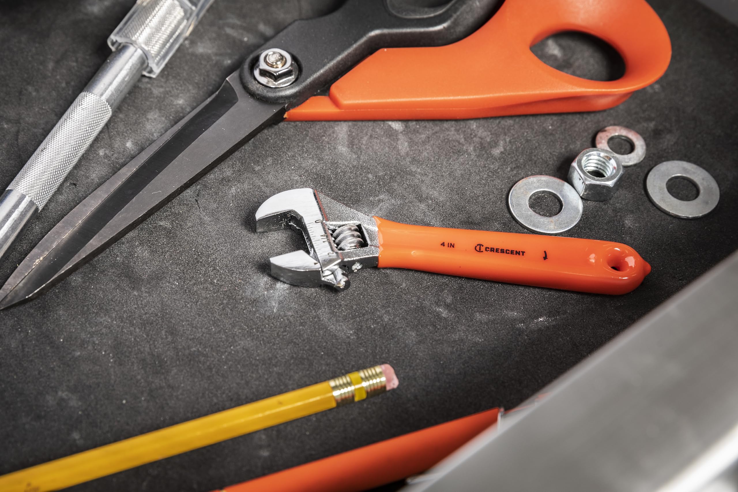 4" Crescent Adjustable Cushion Grip Wrench - Carded - AC24CVS
