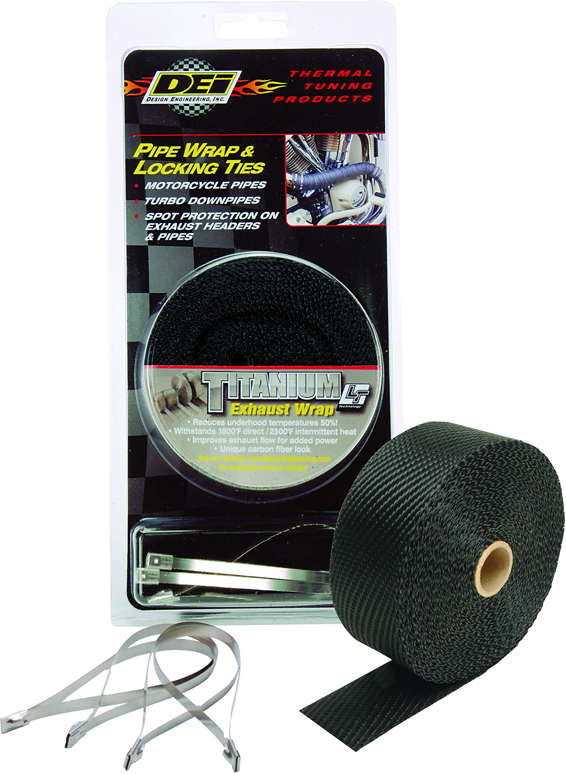 Pipe Wrap DEI and Locking Ties Kit (Black Titanium)