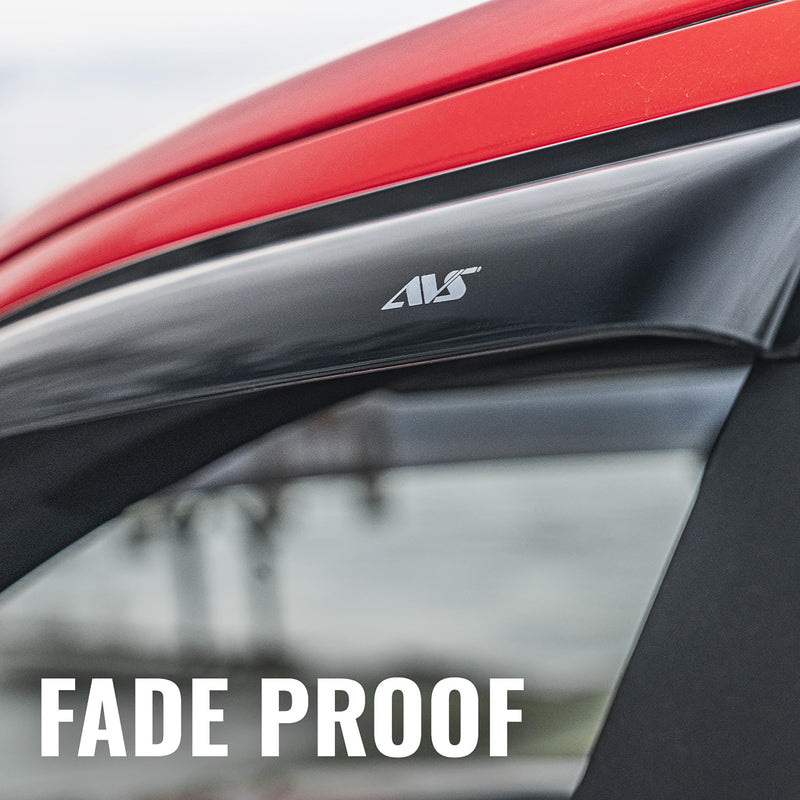 Auto Ventshade Outside Mount [AVS] Rain Guards for 2008 - 2012 Honda Accord Sedan | Window Vent Visors, 4 pcs. - Smoke | 94960