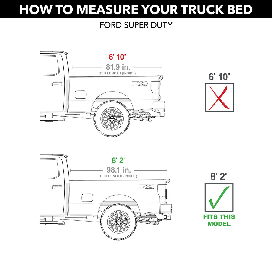 TruXedo RealTruck Pro X15 Soft Roll Up Truck Bed Tonneau Cover | 1479601 | Fits 2017 - 2024 Ford F-250/350/450 Super Duty 8' 2" Bed (98.1")