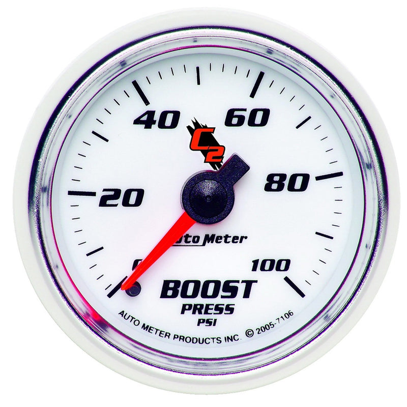 C2 Auto Meter 7106 Mechanical Boost / Vacuum Gauge