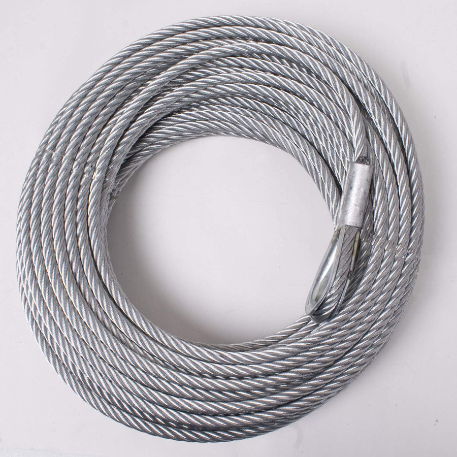 Winch Cable, Rugged Ridge | 23/64 Inch x 94 feet, Steel | 15103.02