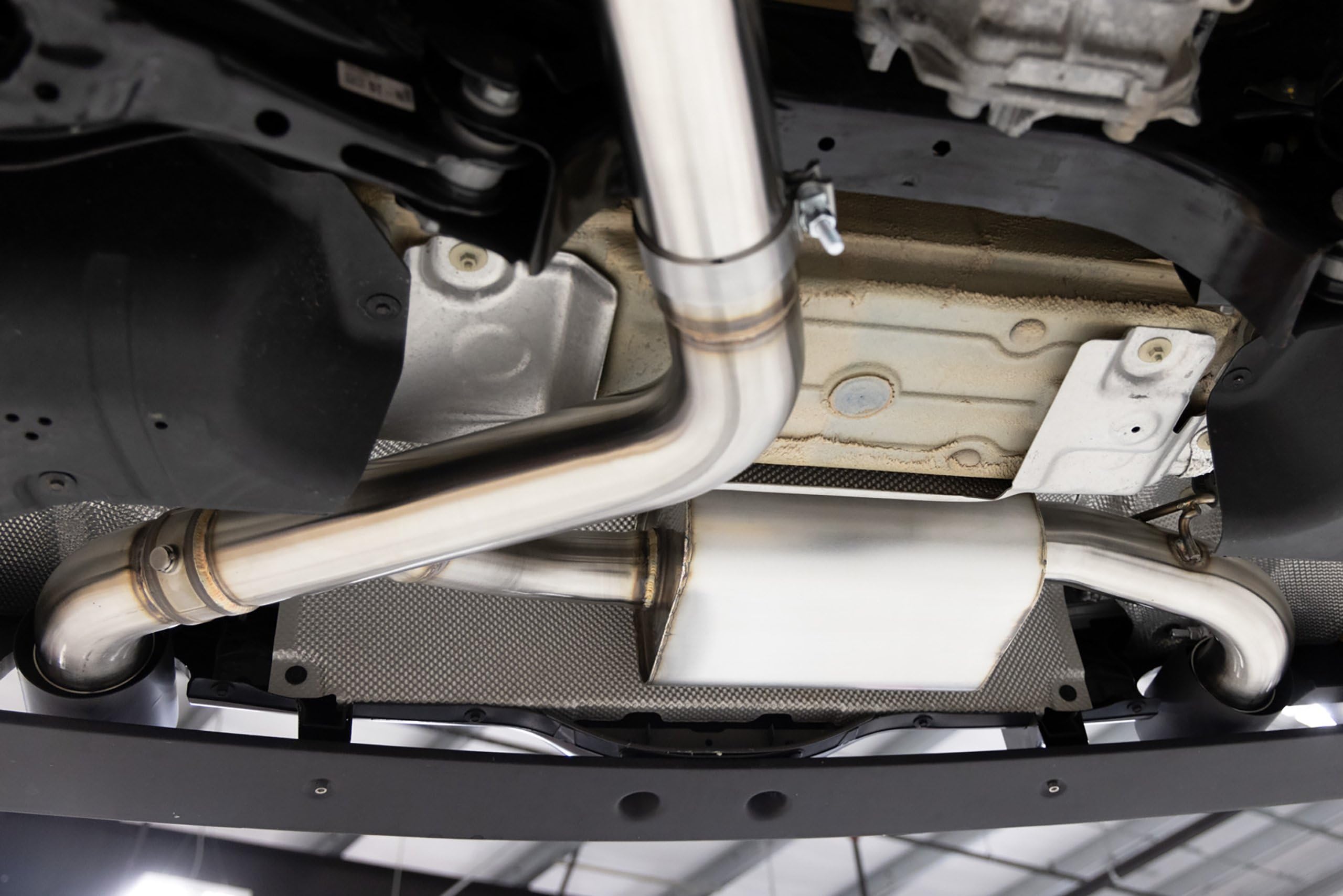 Dinan Cat-Back D660-0096-BLK Exhaust Kit (Valved) - Stainless Steel - Black Tips