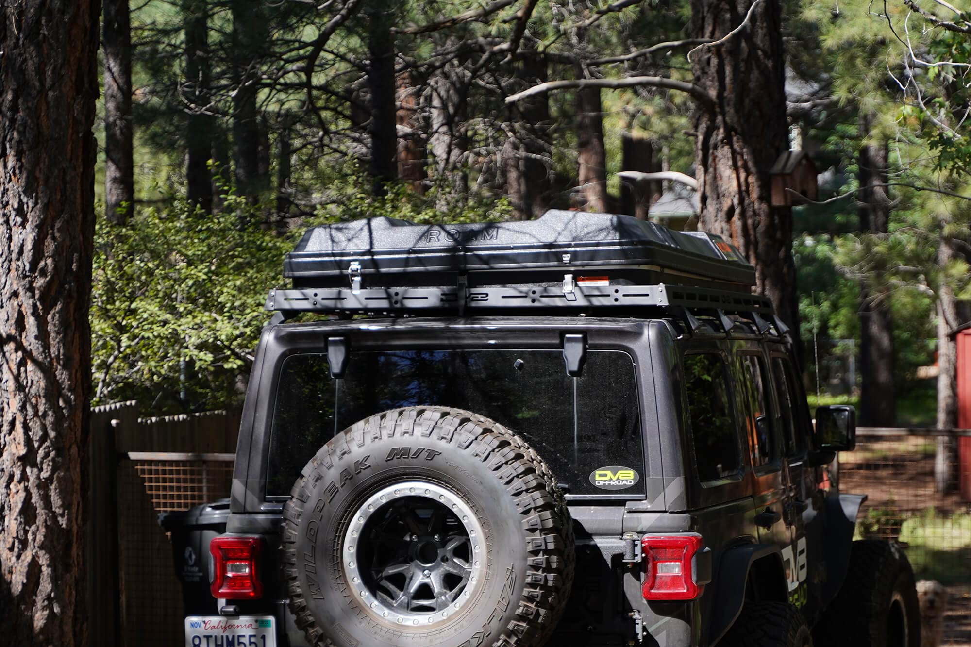 Roof Rack DV8 Offroad for 2018-2025 Jeep Wrangler JL 4 Door | Hard Top | Bolt-On Installation | Multiple Tie Down Points | 200lbs Capacity | Made from 1/8” Thick Steel