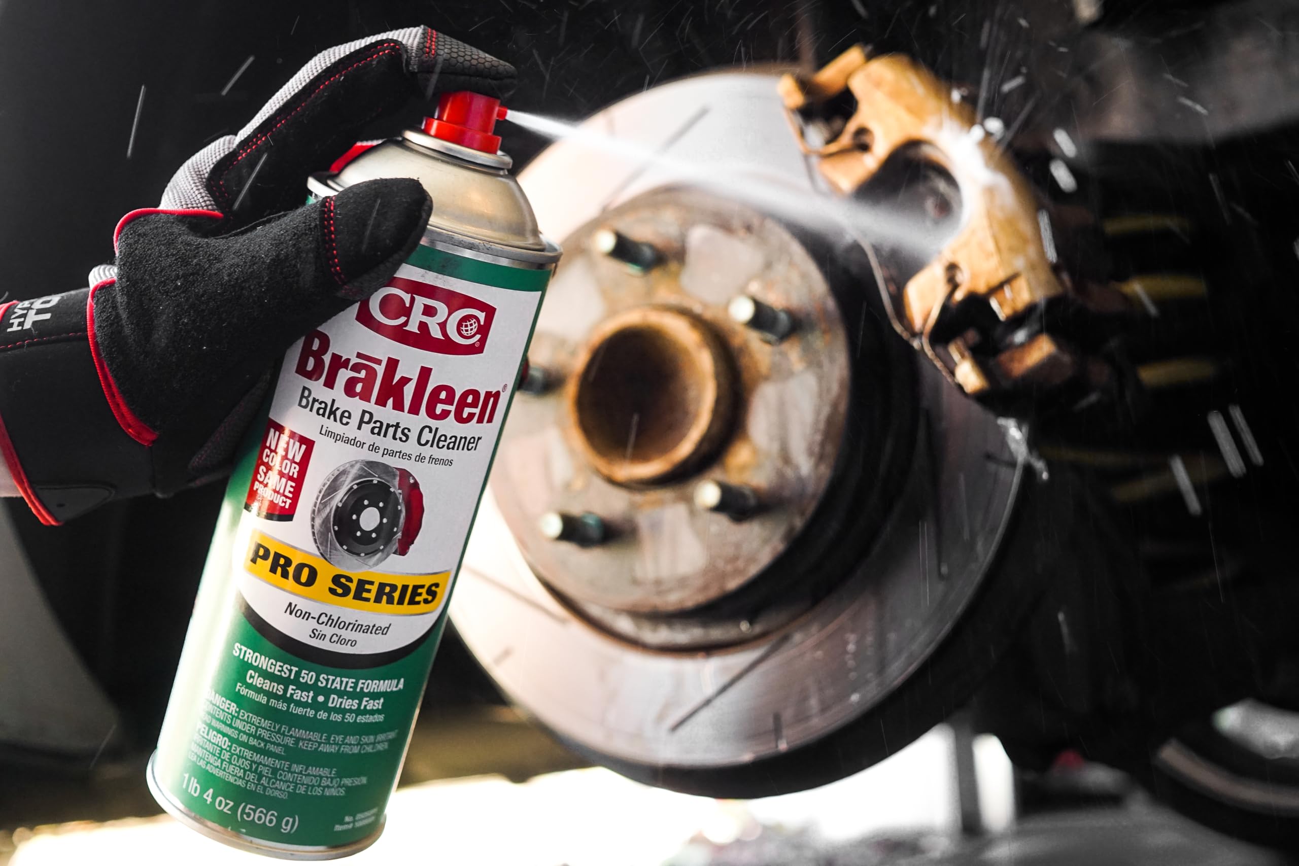 Brake Cleaner Spray CRC Brakleen 1003663 BPC Pro Series Non-Chlorinated 50 State Formula, 20 oz, [1 Pack]