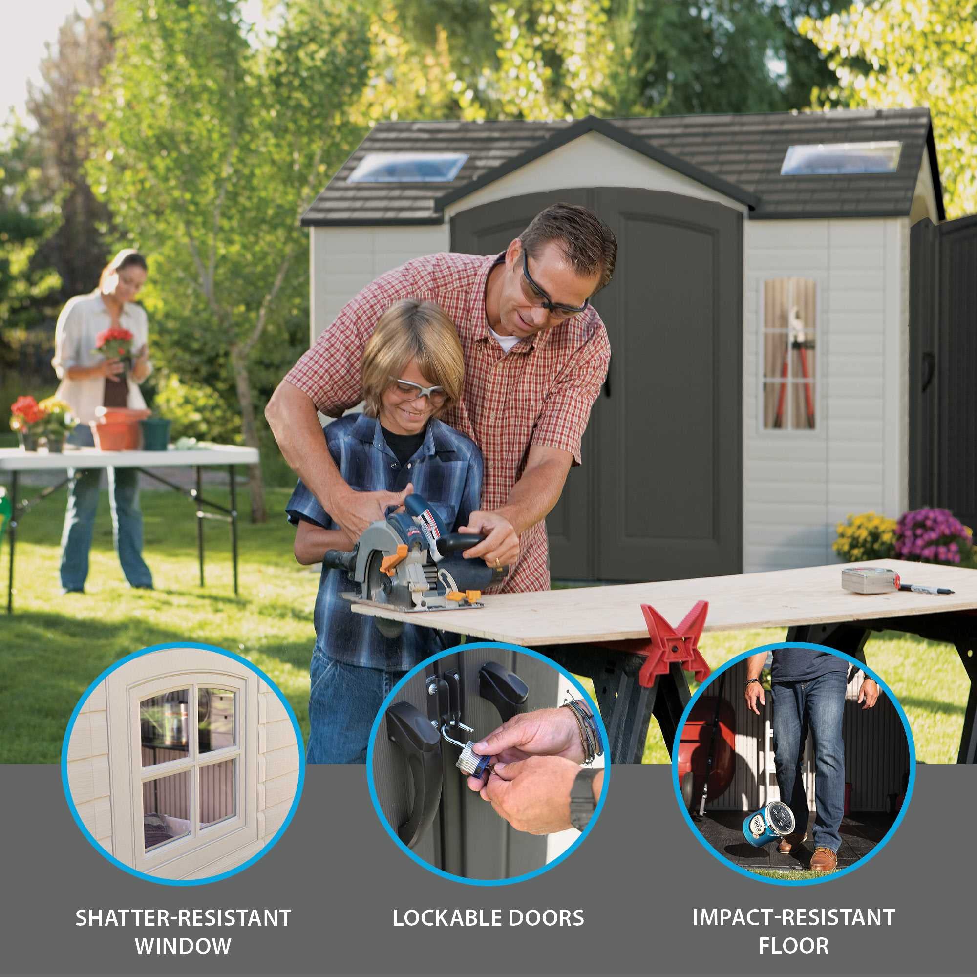 Outdoor Storage Shed Lifetime 60001, 10 by 8 Feet