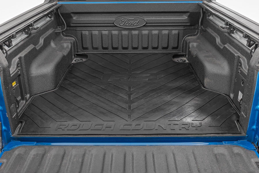 Rubber Bed Mat Rough Country for Ford Maverick (2022-2025) - Fits 4'6" Bed, Non-Slip, Virtually Indestructible Truck Bed Protection