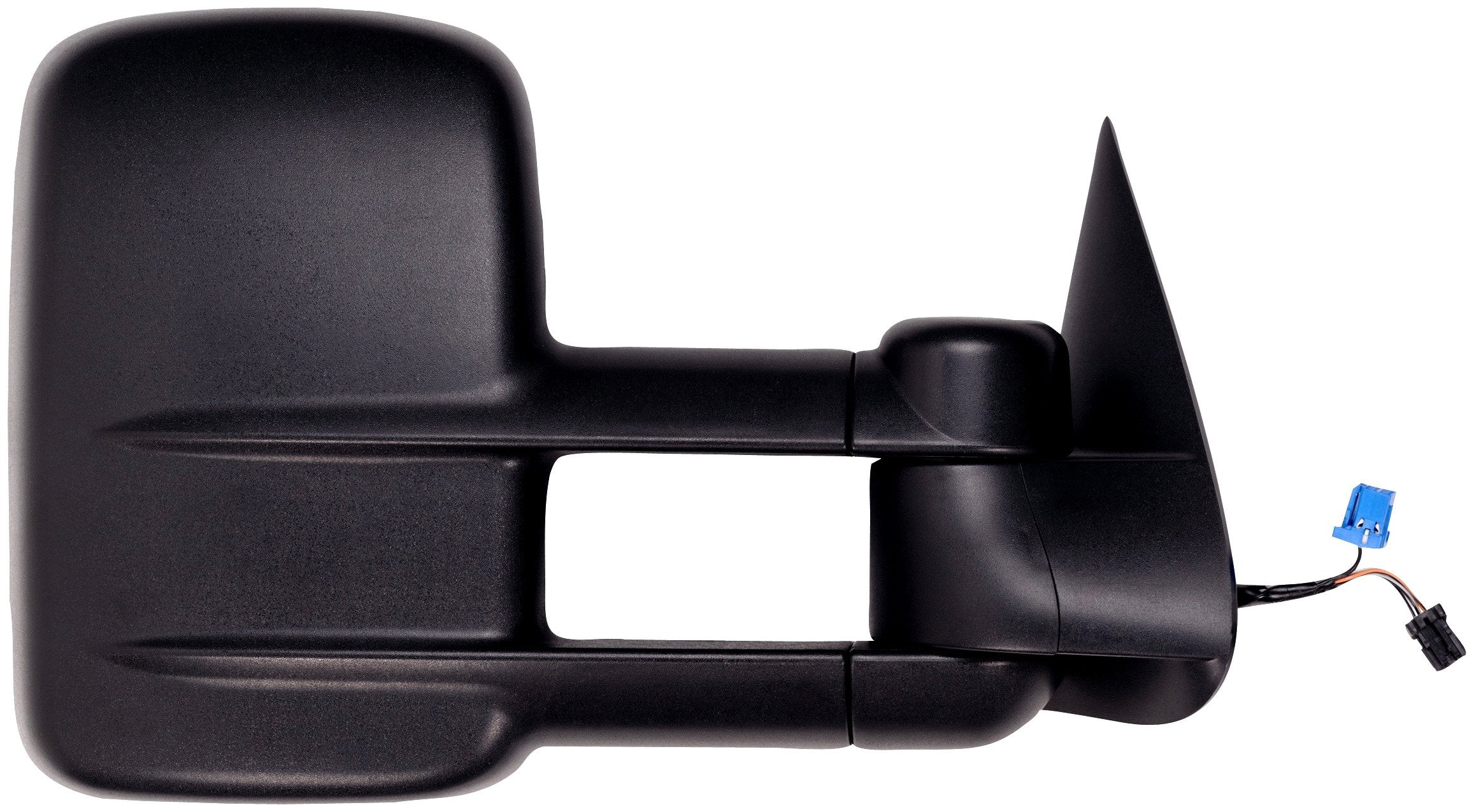 K Source Extendable Passenger Side Towing Mirror For 2003 – 2007 Escalade, Avalanche, Suburban, Tahoe, Yukon, Silverado, Sierra, Silverado/Sierra Classic. Textured Black, Power Heated, LED Arrow Signal, Dual Lens, Foldaway