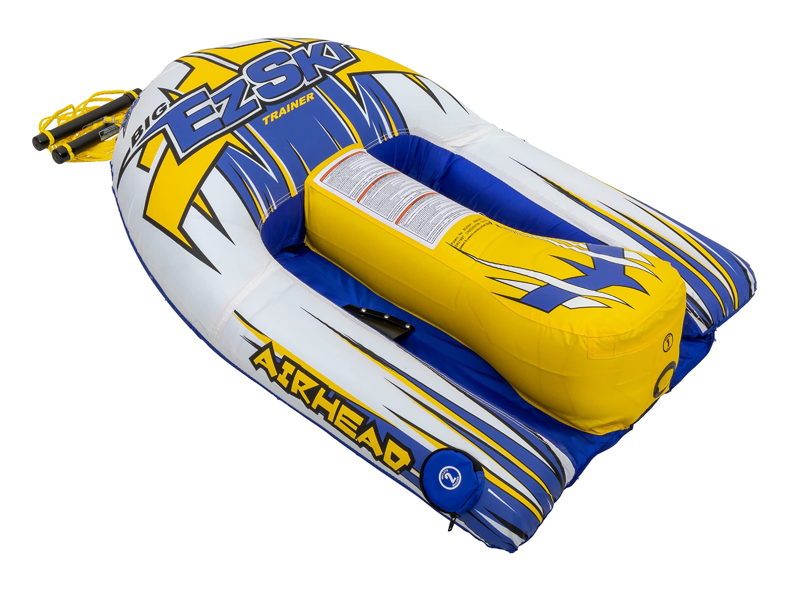 AIRHEAD Towable Tube EZ SKI Water Ski Trainer,White/Blue/Yellow