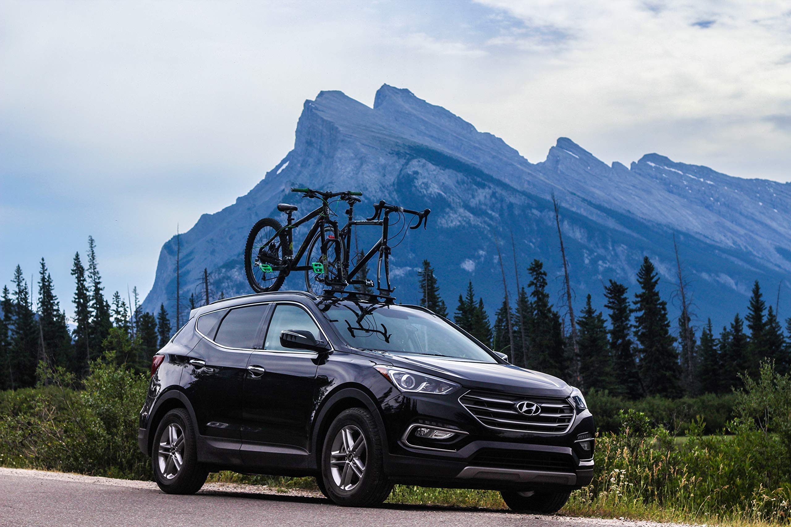 SeaSucker Mini Bomber Bike Rack for Two Cars USA Made Racks SUV, Sedan, Hatchback, RV, BMW, Honda, Tesla, Mazda and Every Other Car No Hitch Mount, Full Safety, Zero Damage, Travel Friendly Carrier