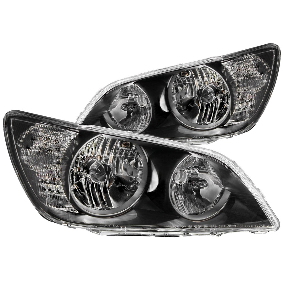 Lexus IS300 Anzo USA 121210 Black Clear Projector Headlight Assembly - (Sold in Pairs)
