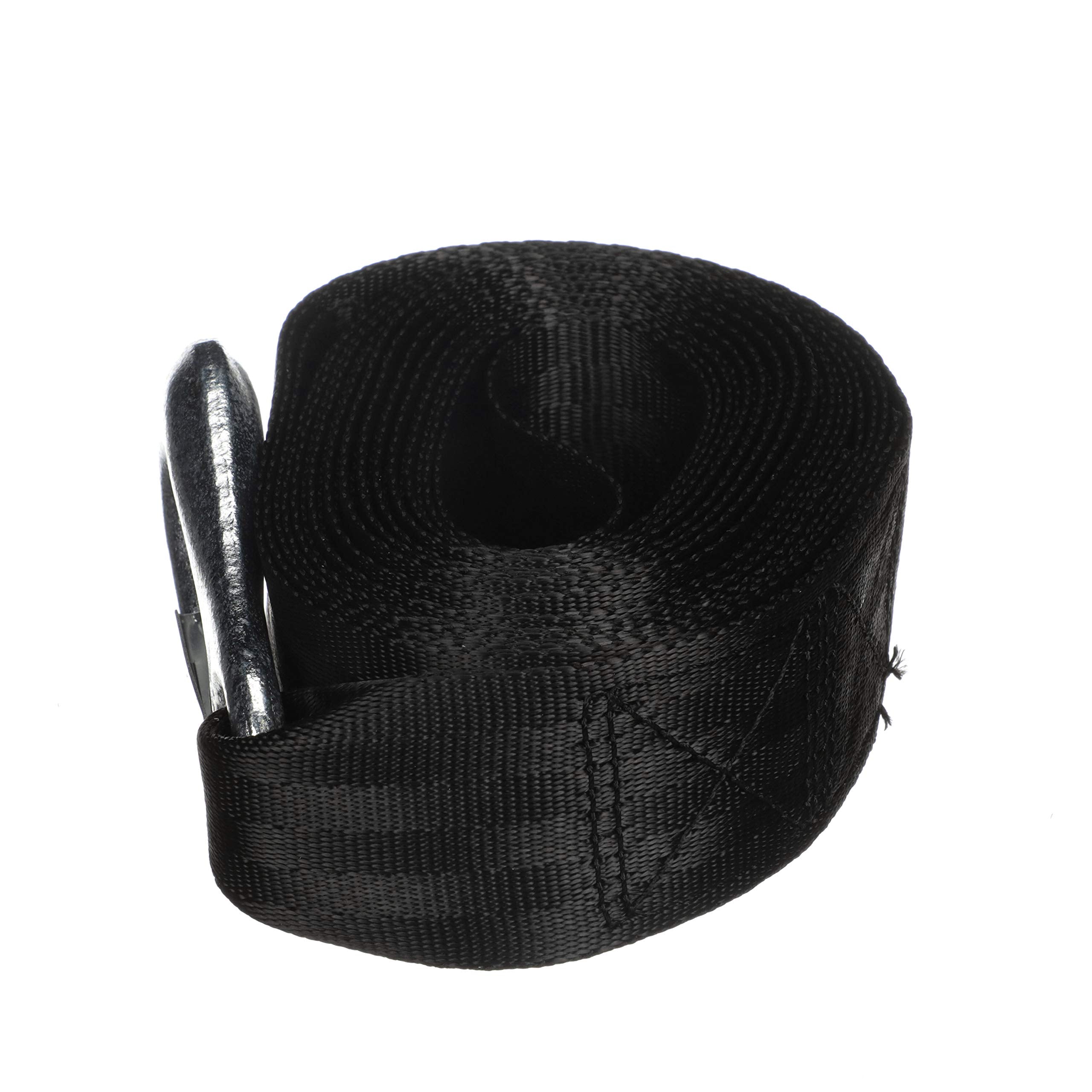 Trailer Winch Strap Attwood 11147-7, Sewn-Loop End, 20 Feet Long, Rated for Winches Up to 2,000 Pounds, Forged Steel Snap Hook