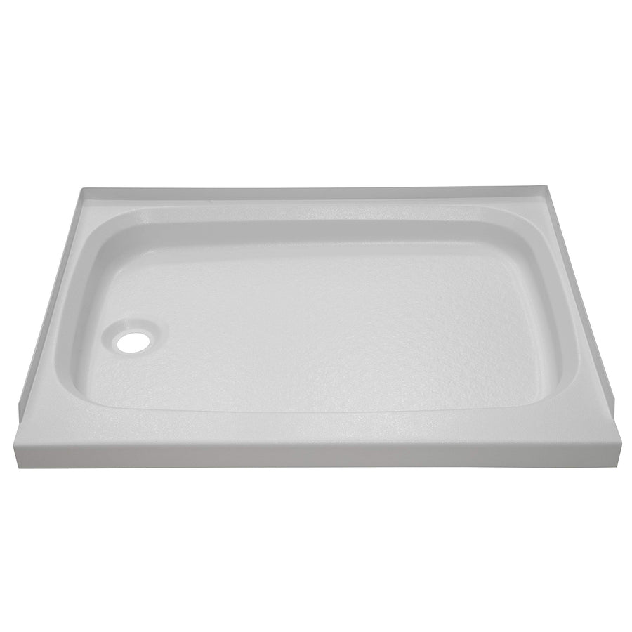 Lippert Components Shower Pan Replacement with Left Drain, Scratch-Resistant ABS Acrylic for RVs, Travel Trailers, 5th Wheels and Motorhomes - 210369, White, 24 Inch x 32 Inch