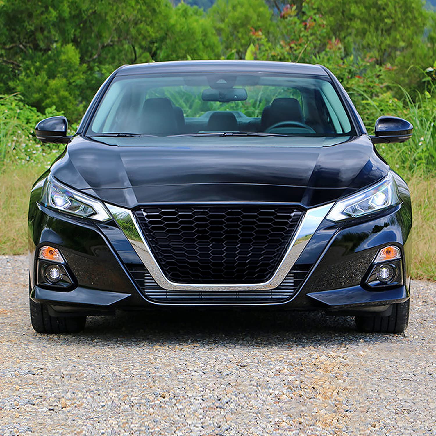 Chrome LED Fog Lights SPEC-D TUNING + Switch + Wiring Kits Compatible with 2019-2021 Nissan Altima, Left + Right Pair Assembly