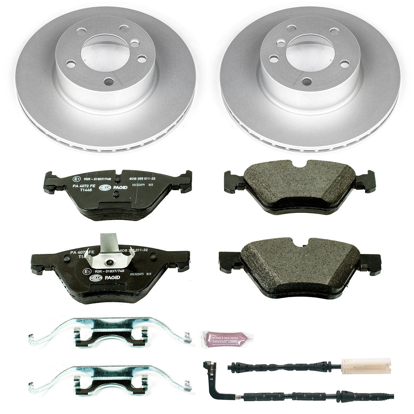 Power Stop ESK4590 Euro-Stop Front Brake Kit For BMW 328i 2007, BMW 328xi 2007 [Model Specific]