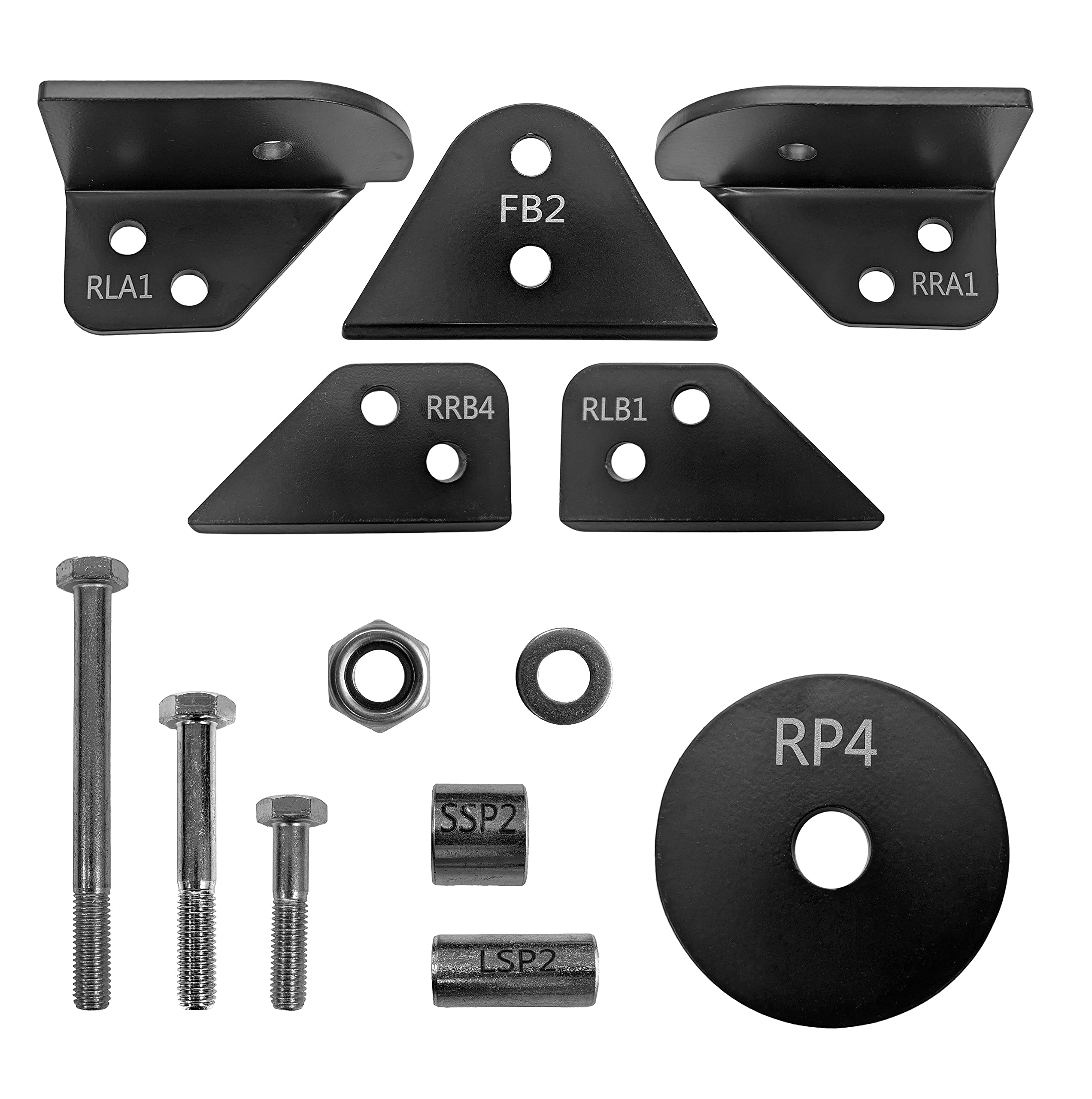 Demon 2 Inch Powersports Bracket Lift Kit for (2014-20) Polaris RZR 570, Increases Ground Clearance & Larger Space Between Tires & Fenders to Be Mounted, Powder Coated for Protection, Easy to Install