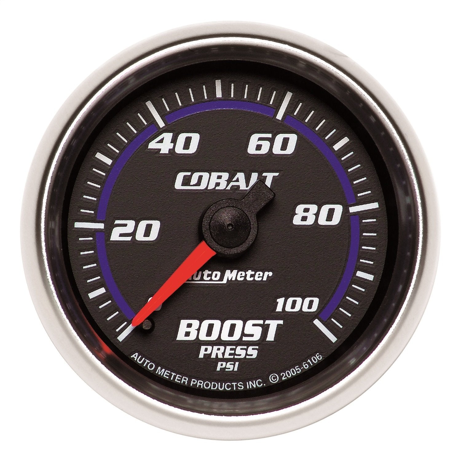 Cobalt Auto Meter 6106 2-1/16" 0-100 PSI Mechanical Boost Gauge