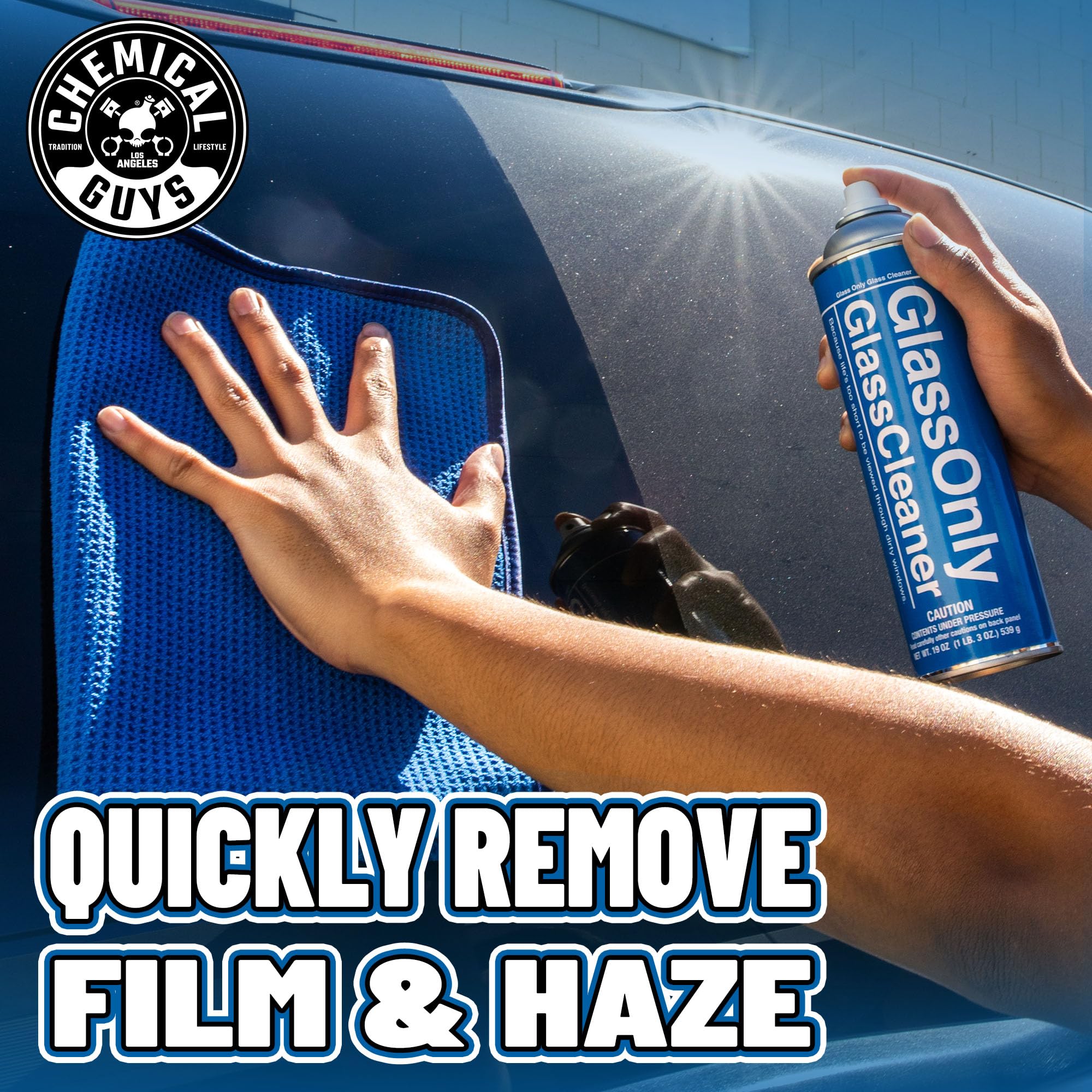 Chemical Guys Foaming Glass Cleaner CLDSPRAY100 (Works on Glass, Windows, Mirrors, Navigation Screens & More; Car, Truck, SUV and Home Use), Ammonia Free & Safe on Tinted Windows, 19 fl oz