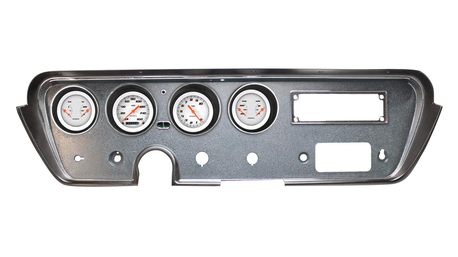 Velocity White Classic Instruments PC66VSW05 Direct Fit Electric Gauge Package - White Velocity
