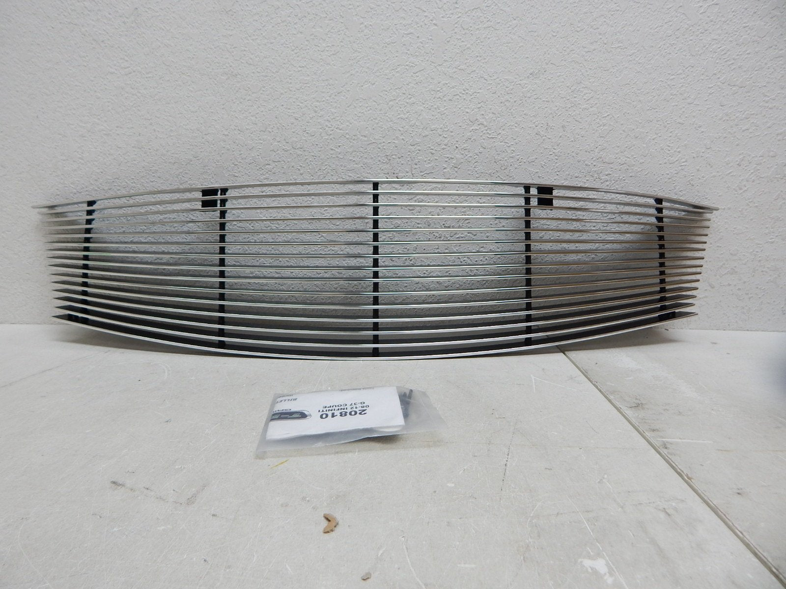 Horizontal T-Rex 20810 Aluminum Polished Finish Replacement Billet Grille for Infiniti G37